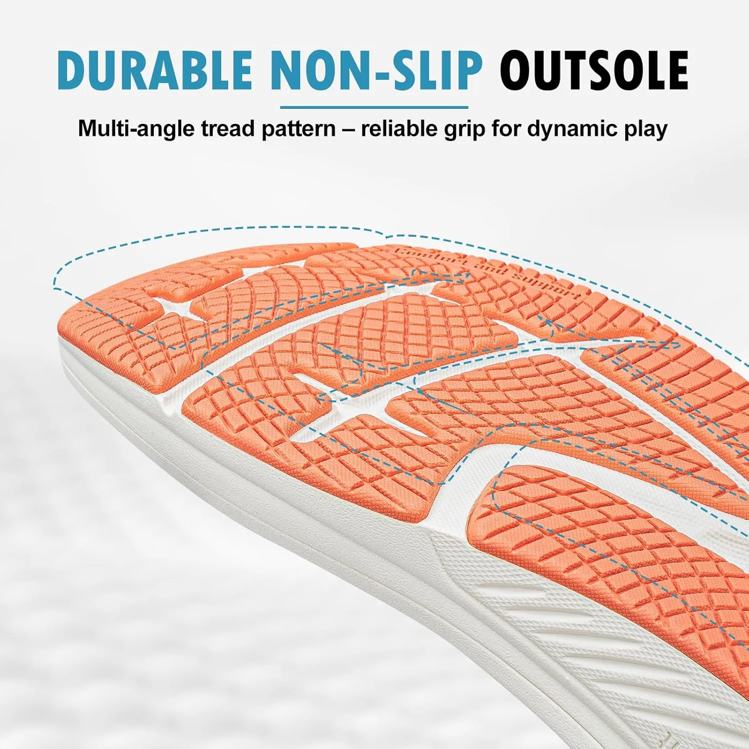Walking Shoes Mens for Plantar Fasciitis, Orthopedic Shoes for Men with Arch Support, Non-Slip Orthotic Shoes for Heel Pain Relief