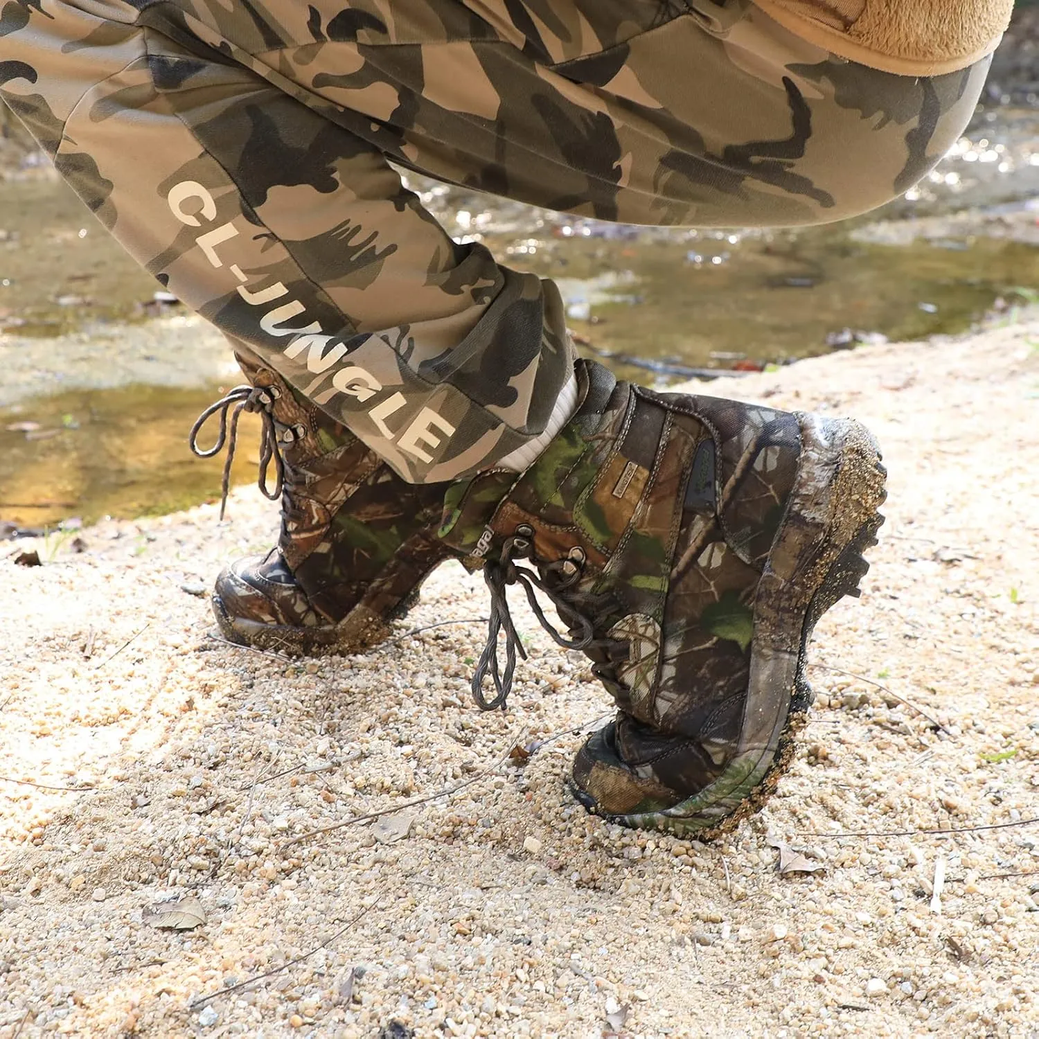 Waterproof Hunting Shoes Camo Lightweight Hiking Shoes Men's Military Tactical Boots Army Combat Boots For Men Size 6.5-13