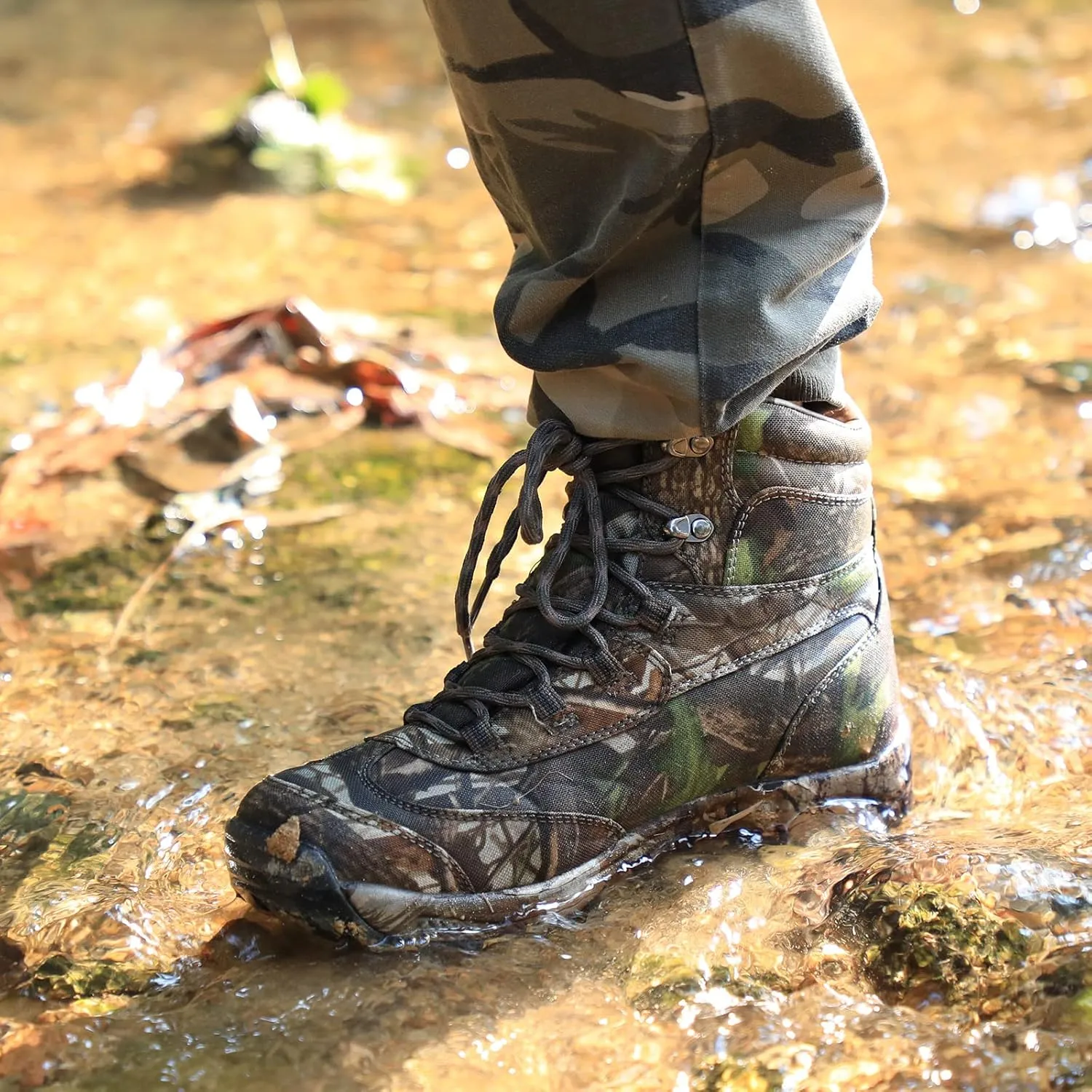 Waterproof Hunting Shoes Camo Lightweight Hiking Shoes Men's Military Tactical Boots Army Combat Boots For Men Size 6.5-13