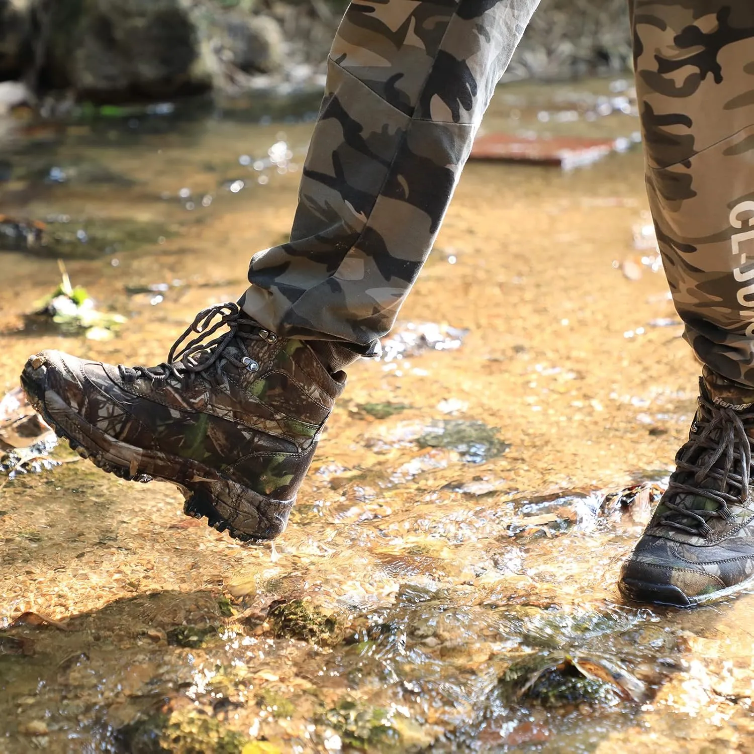 Waterproof Hunting Shoes Camo Lightweight Hiking Shoes Men's Military Tactical Boots Army Combat Boots For Men Size 6.5-13