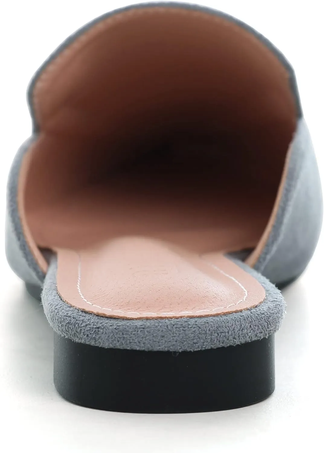 WENJIAZHIZHI Suede Mules Slippers for Women's Shoes Pointed Toe Backless Flats Slides Sandals Slip-On Loafers