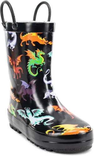 Western Chief Rain Boots with Pull on Handles for Toddlers and Kids - Premium Waterproof Boots for Boys and Girls