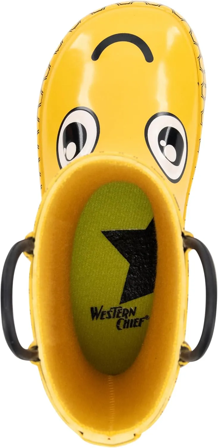 Western Chief Rain Boots with Pull on Handles for Toddlers and Kids - Premium Waterproof Boots for Boys and Girls