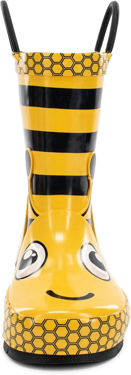 Western Chief Rain Boots with Pull on Handles for Toddlers and Kids - Premium Waterproof Boots for Boys and Girls