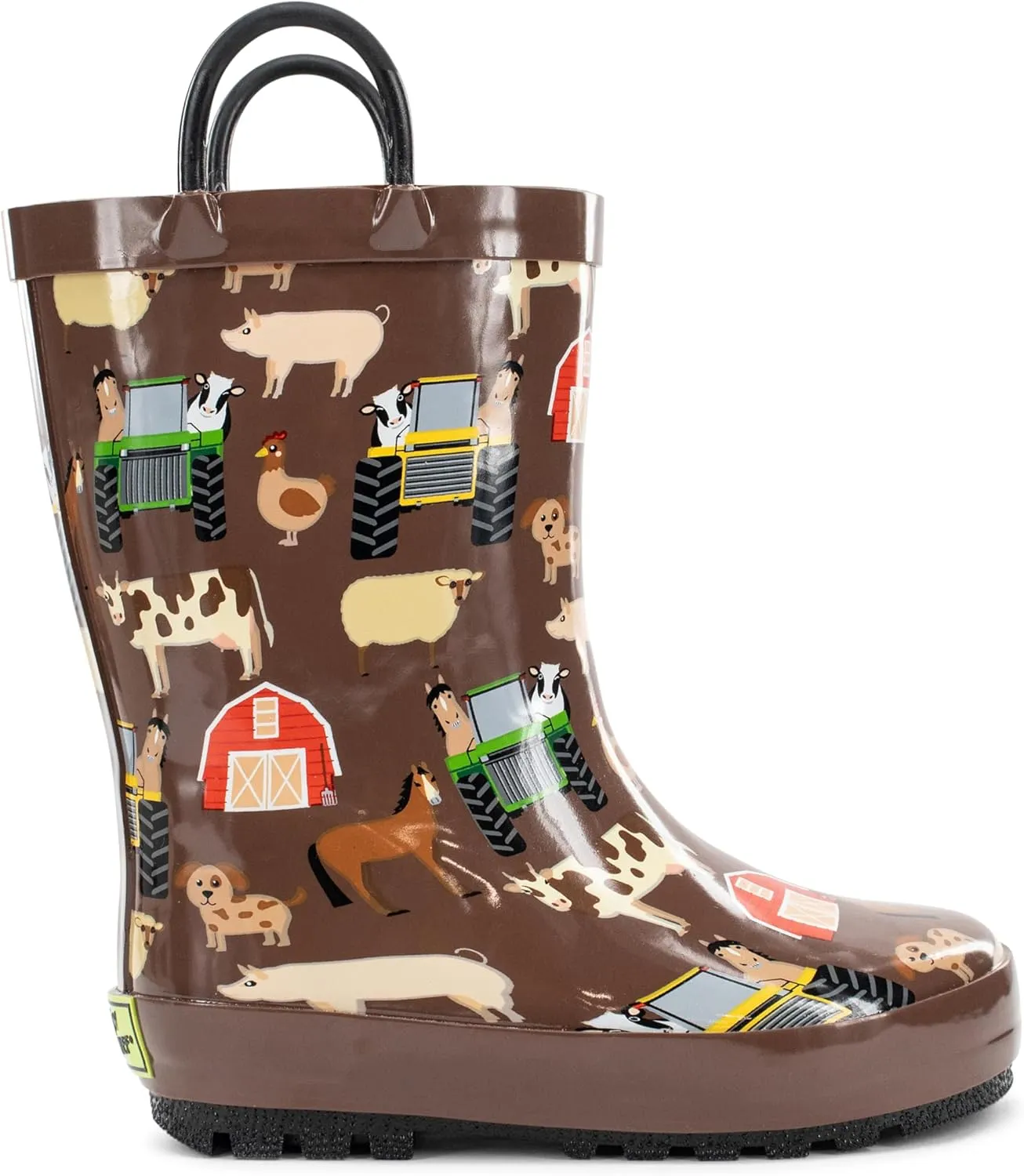 Western Chief Rain Boots with Pull on Handles for Toddlers and Kids - Premium Waterproof Boots for Boys and Girls
