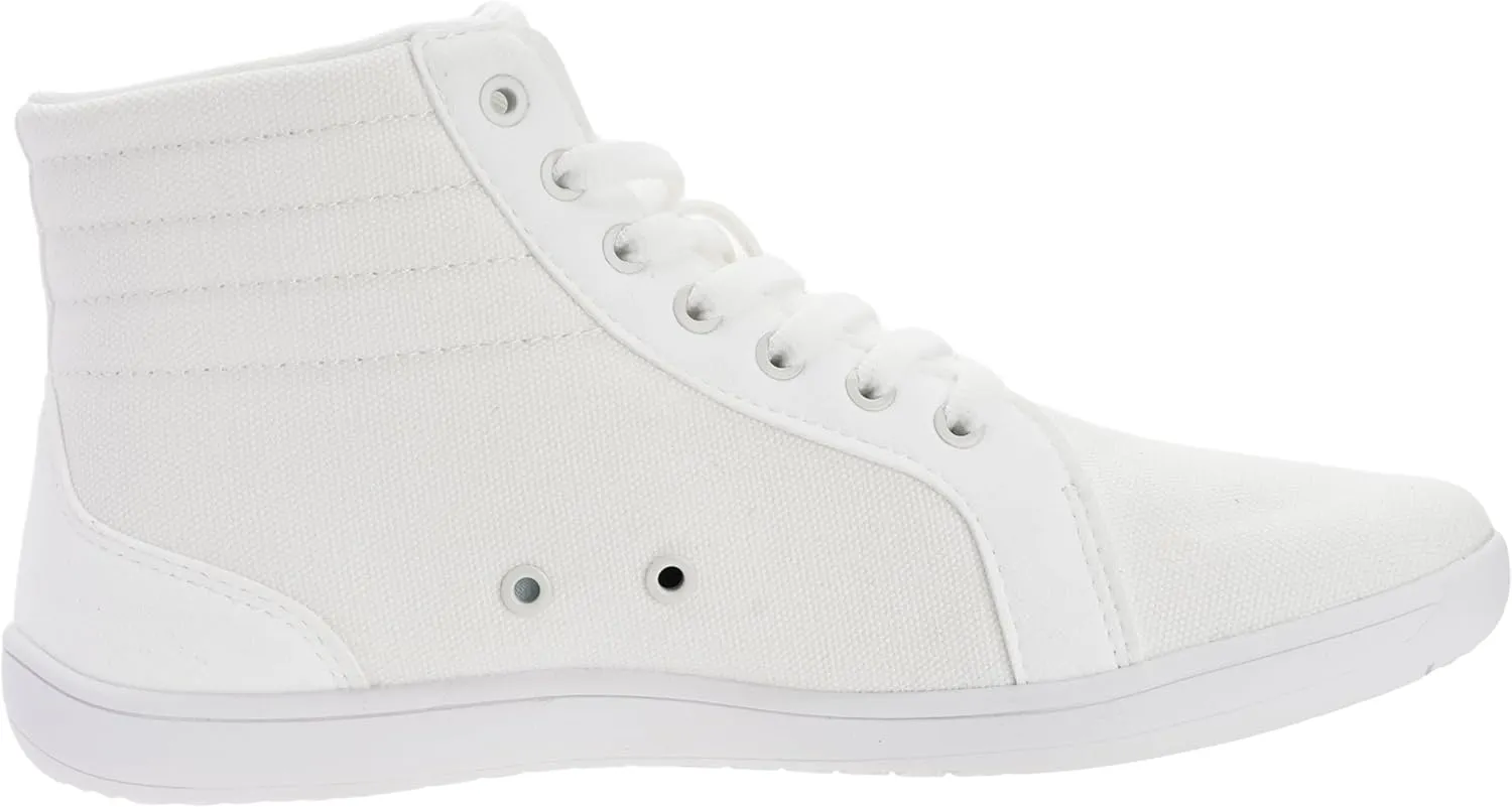WHITIN Men's Wide Hi-top Minimalist Barefoot Sneakers | Zero Drop Sole | Cushioned Ankle Support