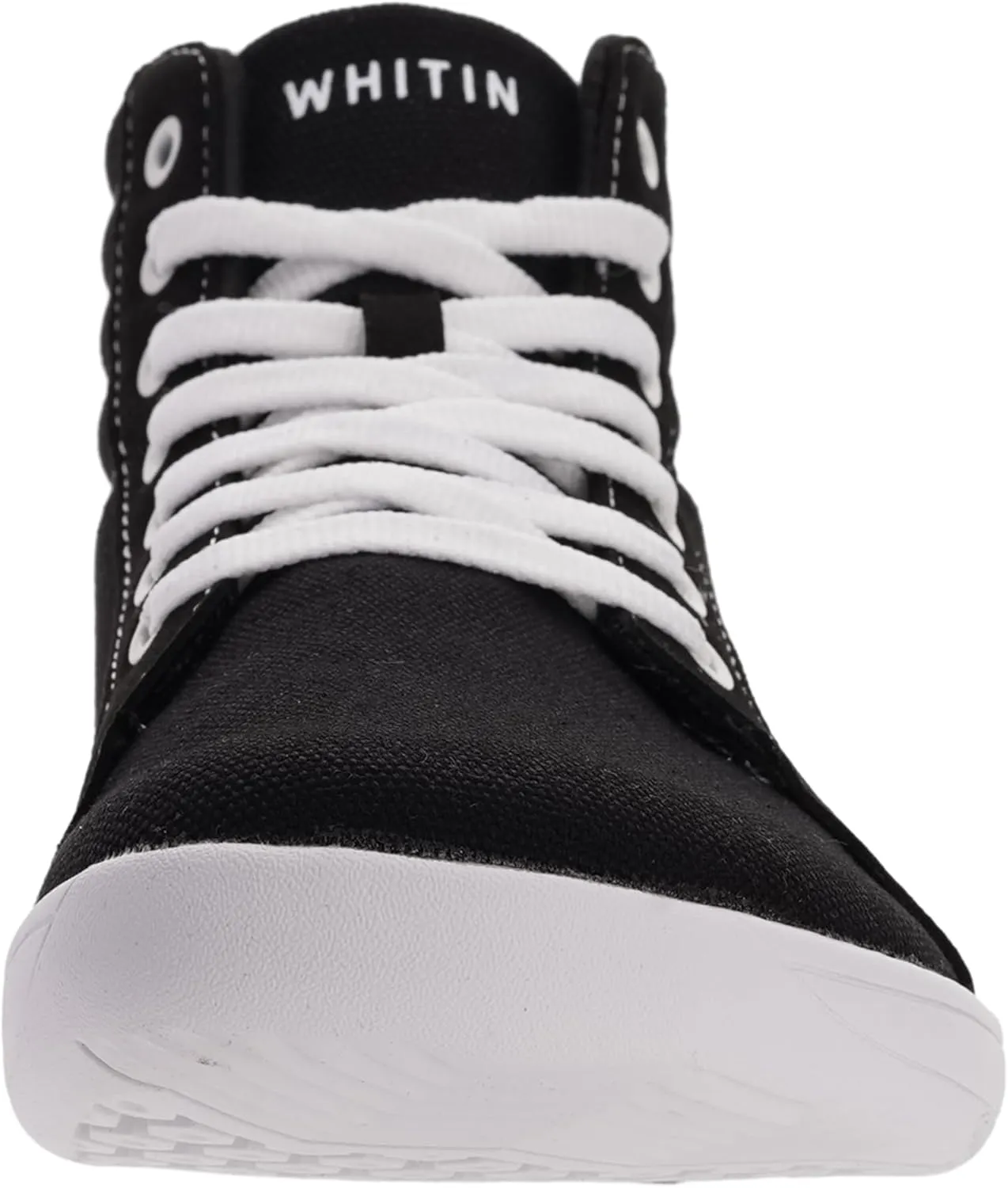 WHITIN Men's Wide Hi-top Minimalist Barefoot Sneakers | Zero Drop Sole | Cushioned Ankle Support