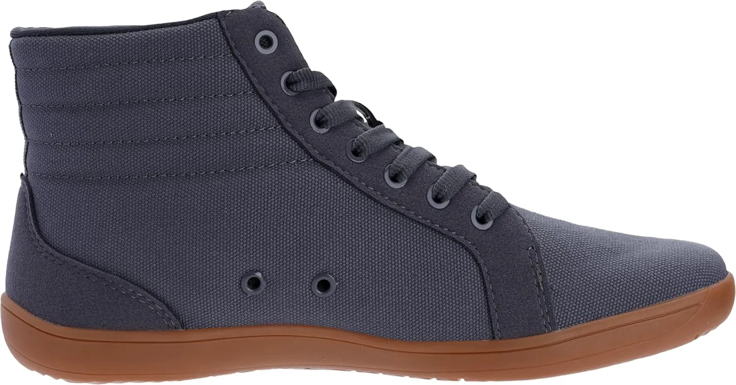 WHITIN Men's Wide Hi-top Minimalist Barefoot Sneakers | Zero Drop Sole | Cushioned Ankle Support
