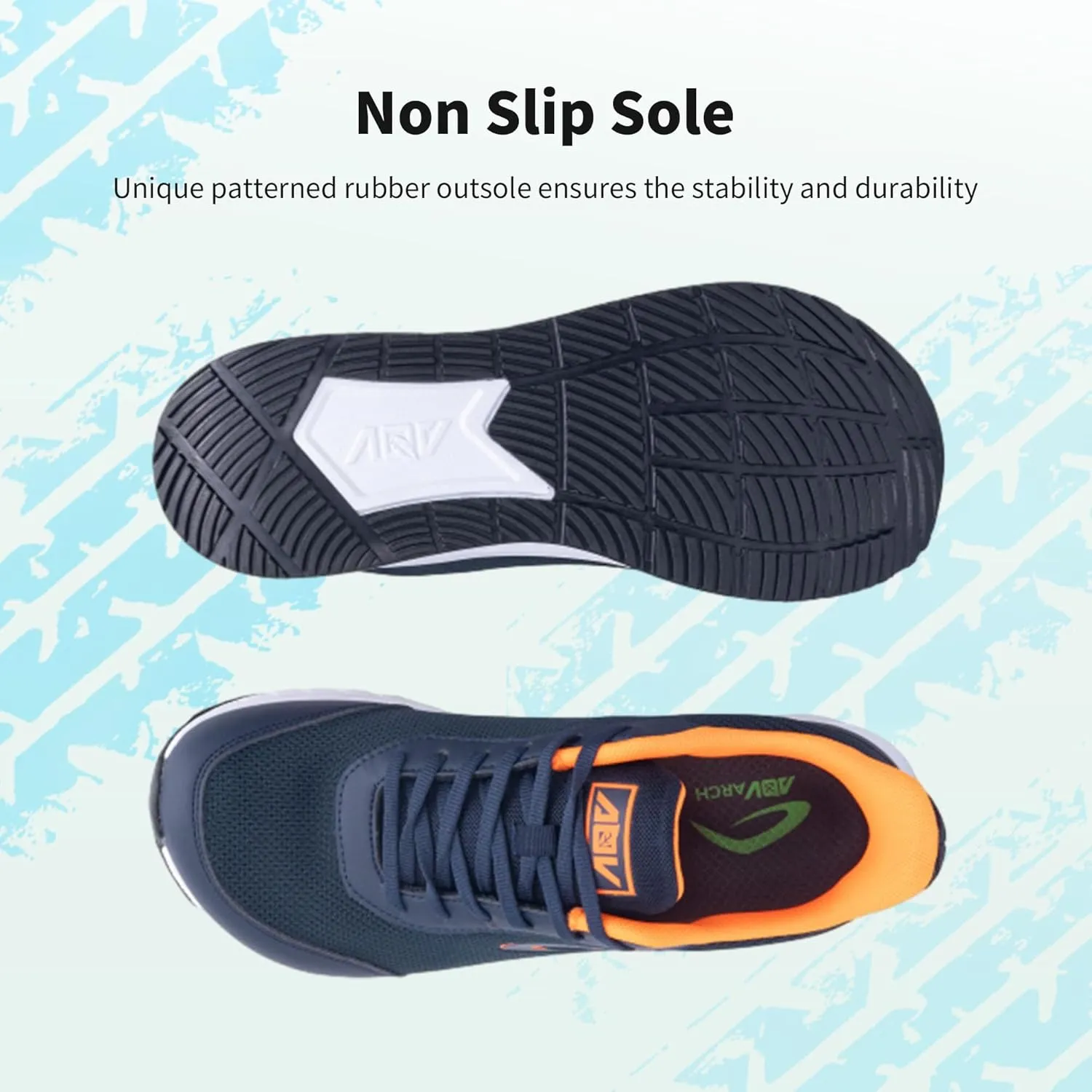 Wide Toe Box Shoes for Men Arch Support Walking Shoes Plantar Fasciitis Orthotic Tennis Sneakers