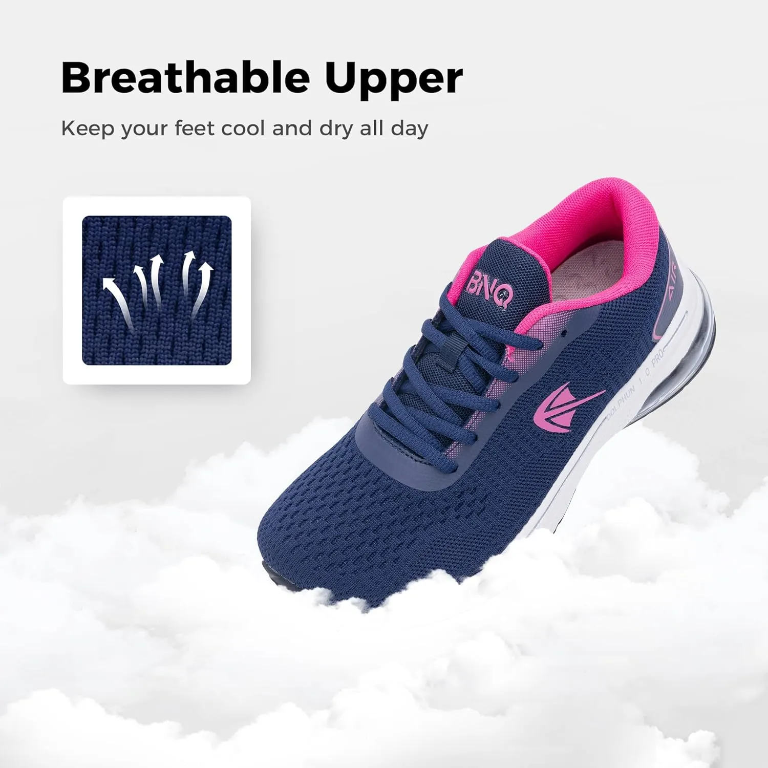 Wide Toe Box Shoes for Women Air Running Plantar Fasciitis Shoe Arch Support Walking Tennis Orthotic Breathable Extra Wide Width Athletic Sneakers US6-11