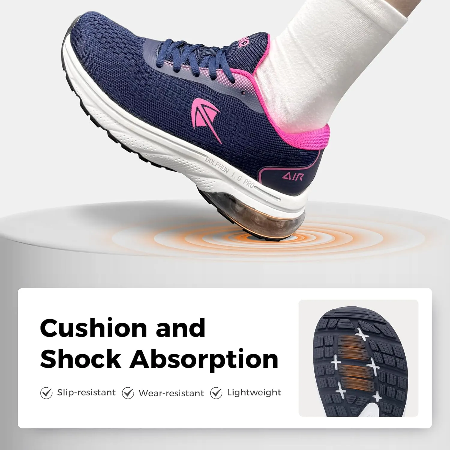 Wide Toe Box Shoes for Women Air Running Plantar Fasciitis Shoe Arch Support Walking Tennis Orthotic Breathable Extra Wide Width Athletic Sneakers US6-11