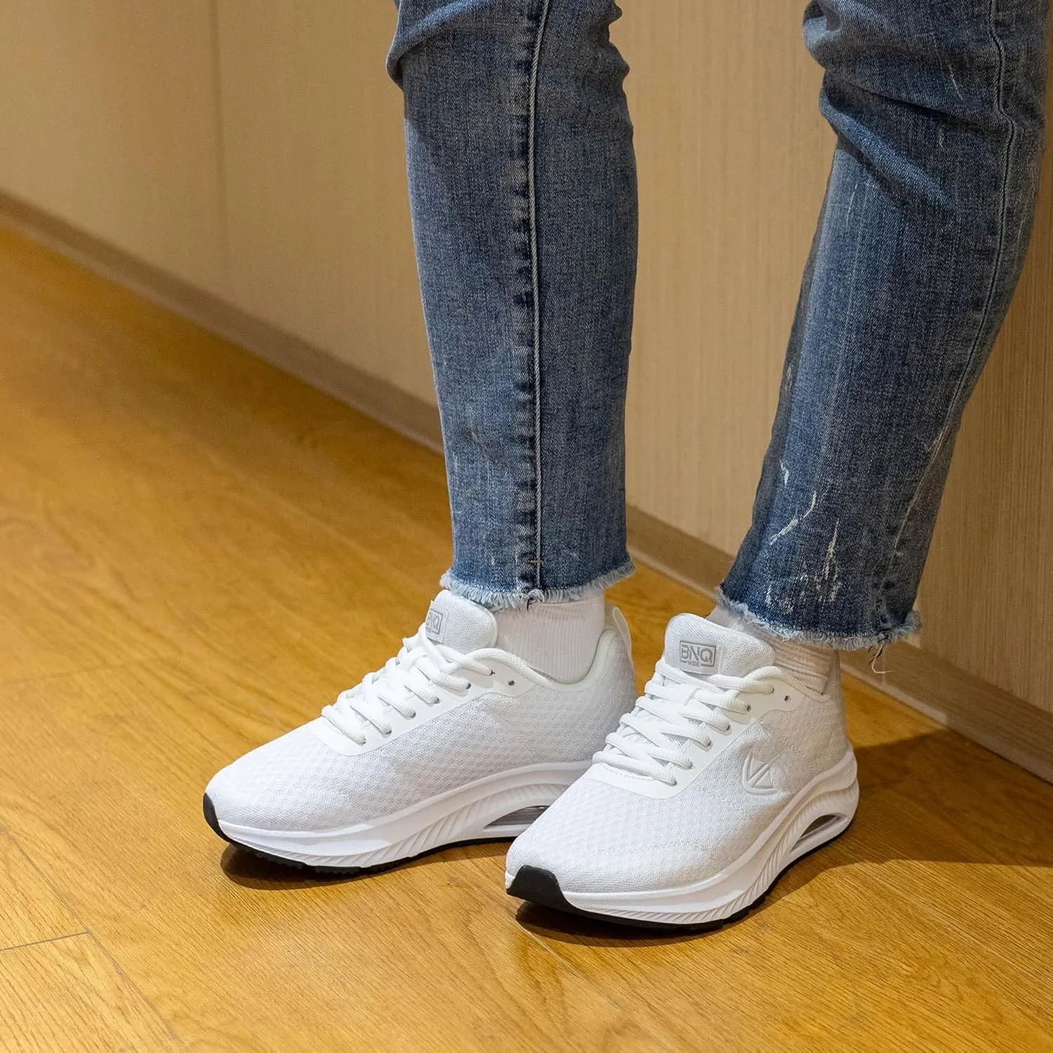 Wide Toe Box Shoes Women Walking Shoes with Arch Support Comfortable Wide Width Tennis Sneakers for Plantar Fasciitis Relief US 6-11