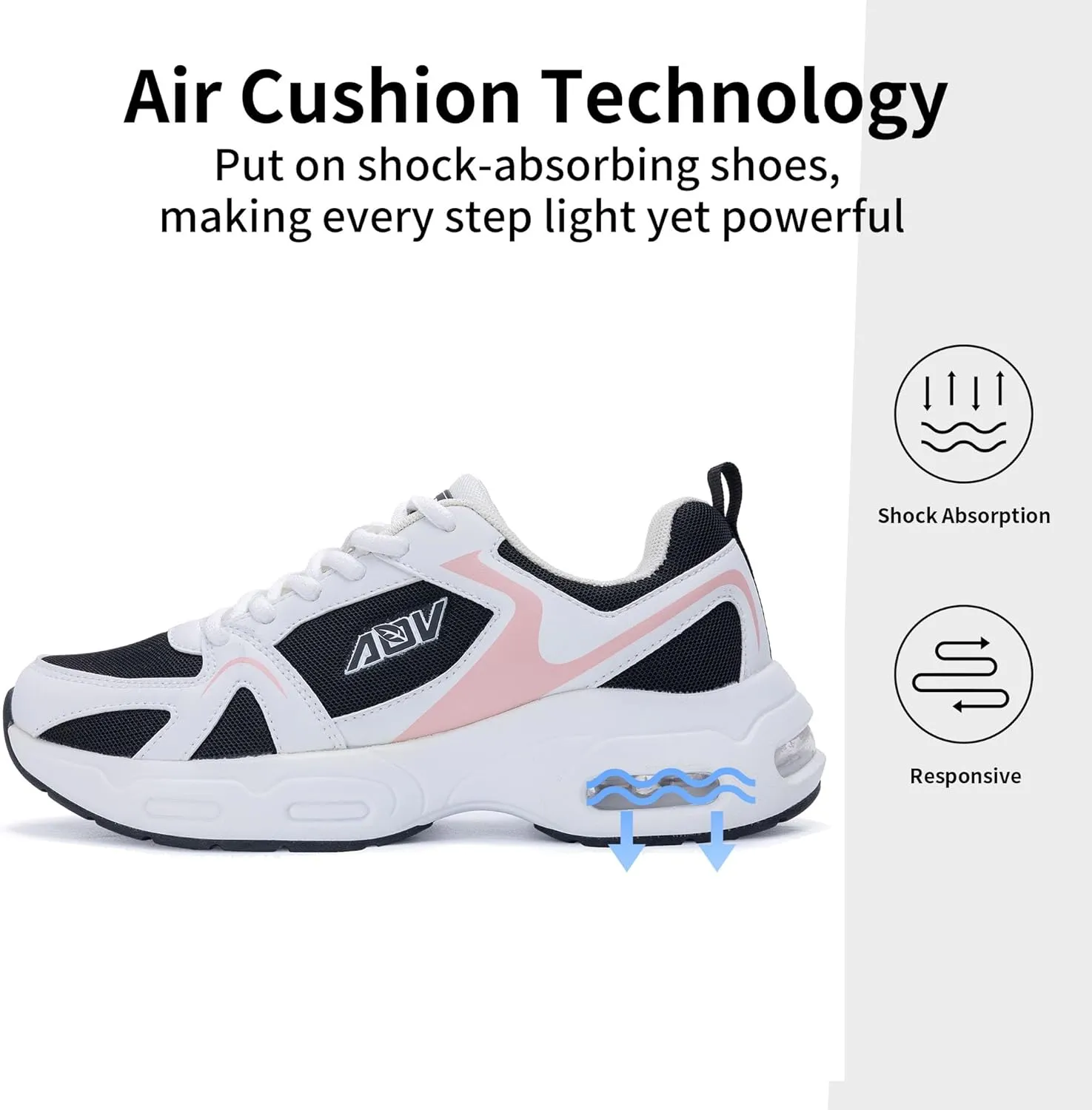 Women Arch Support Walking Shoes Orthotic Sneakers for Plantar Fasciitis Air Tennis Running Shoes