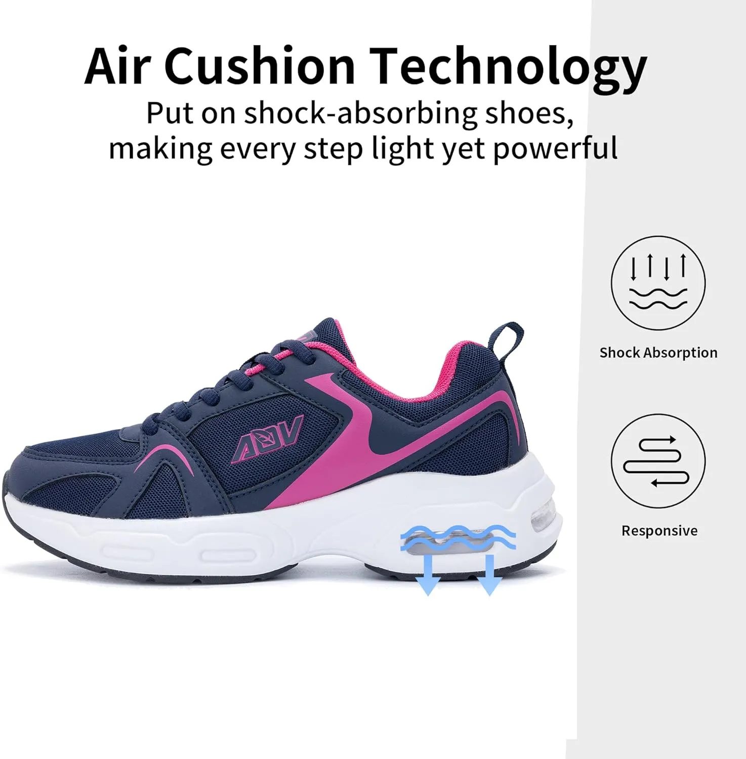 Women Arch Support Walking Shoes Orthotic Sneakers for Plantar Fasciitis Air Tennis Running Shoes
