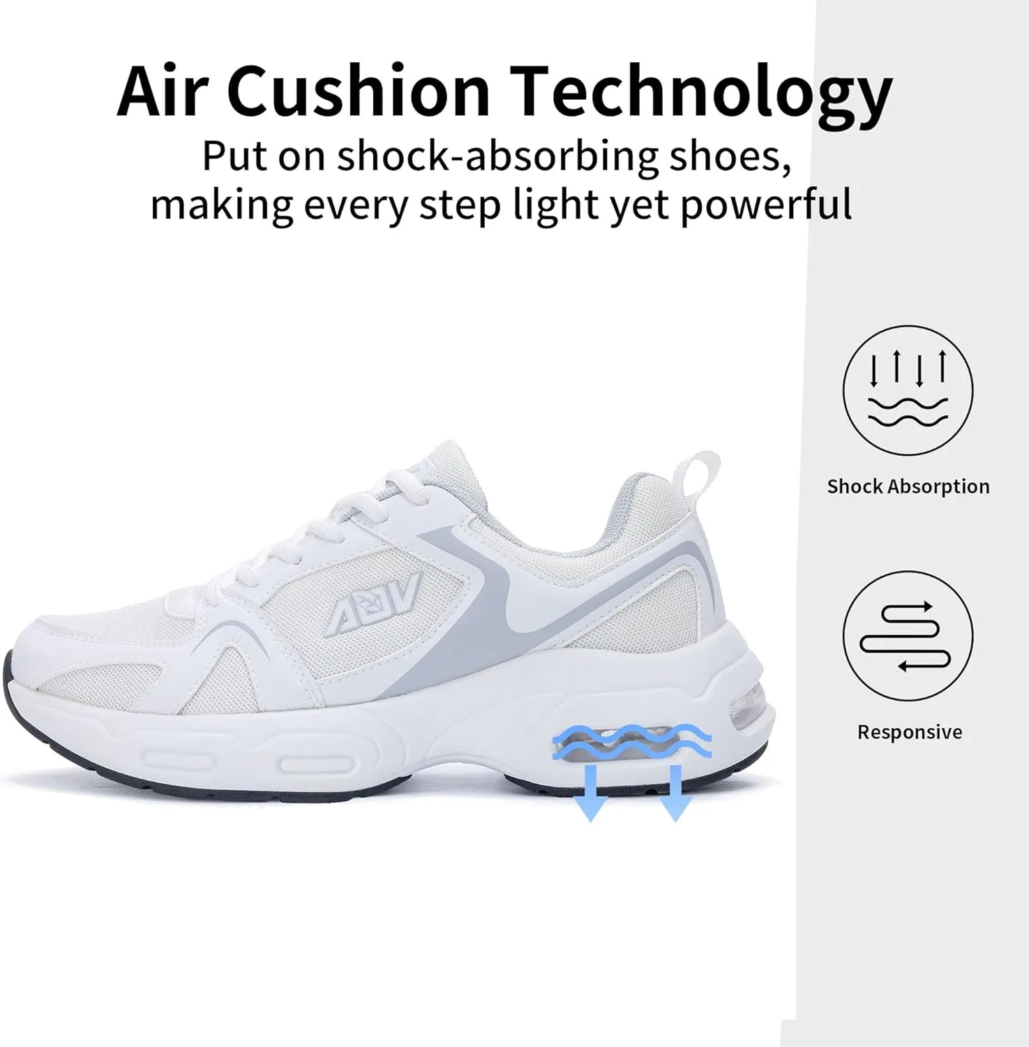 Women Arch Support Walking Shoes Orthotic Sneakers for Plantar Fasciitis Air Tennis Running Shoes
