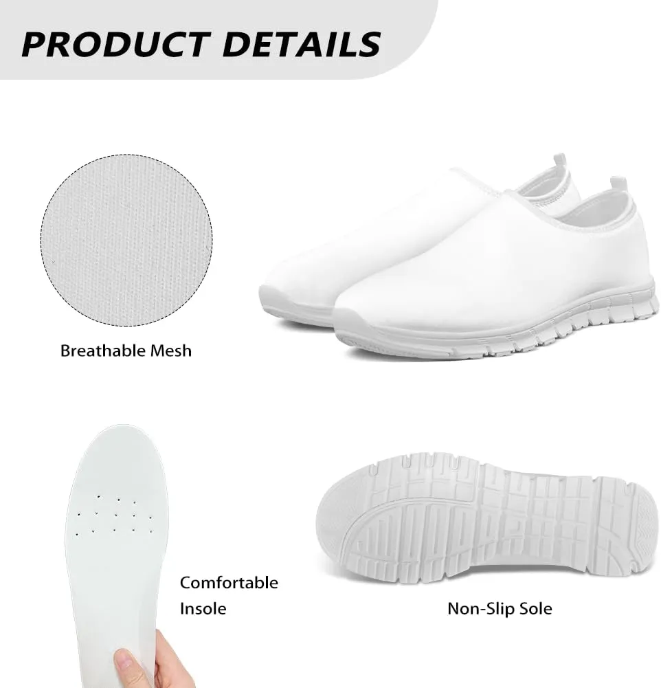 Women Fashion Slip On Sneakers Lightweight Walking Travel Outdoor Shoes for Ladies Slip On Mesh Loafers Flat Casual Shoes