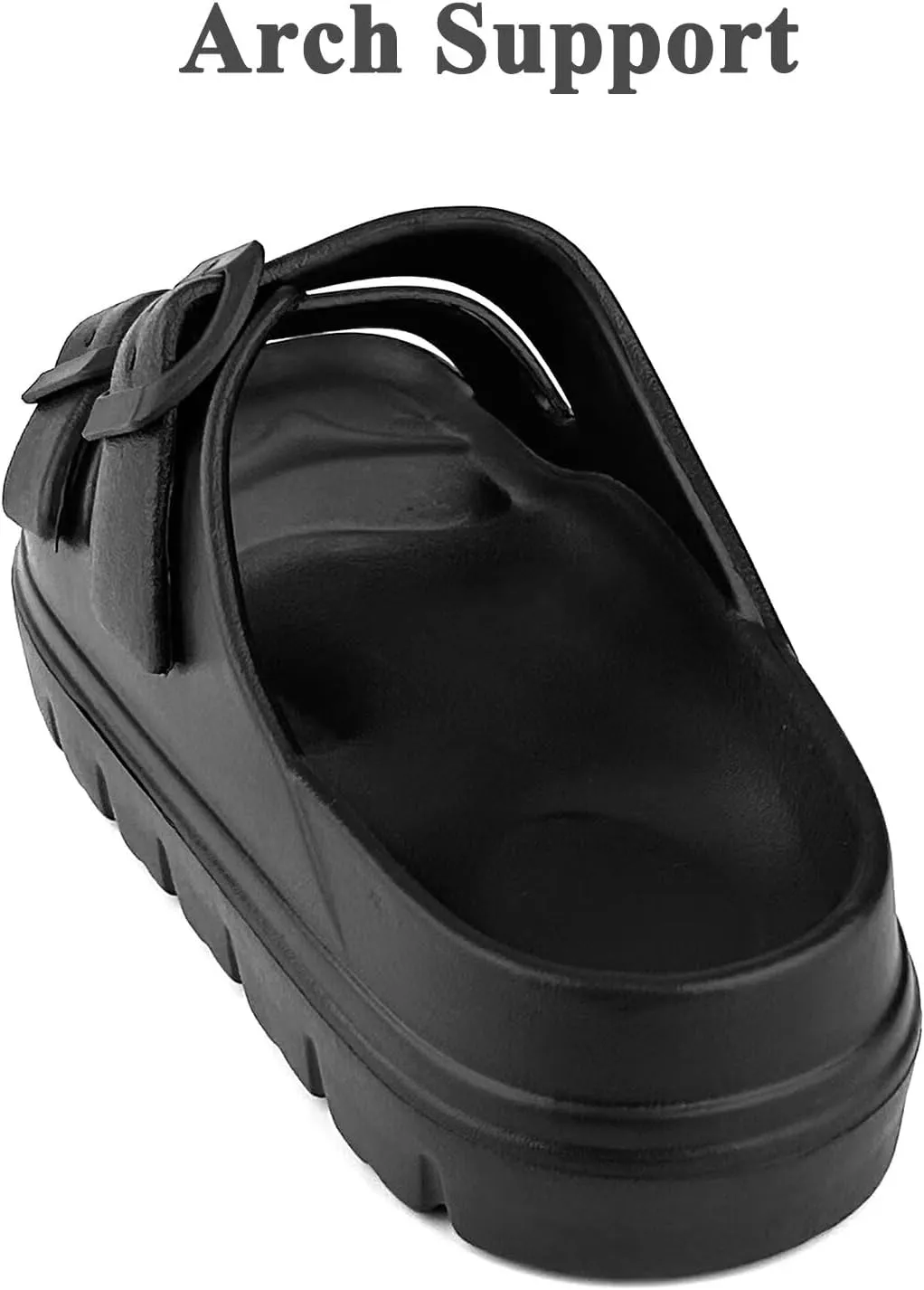 Women Platform Sandals with Arch Support, Adjusetable Buckles Chunky Eva Slides for Woman, Comfortable Lightweight Summer Sandal for Beach,Walking,Sandalias de Plataforma Para Mujer