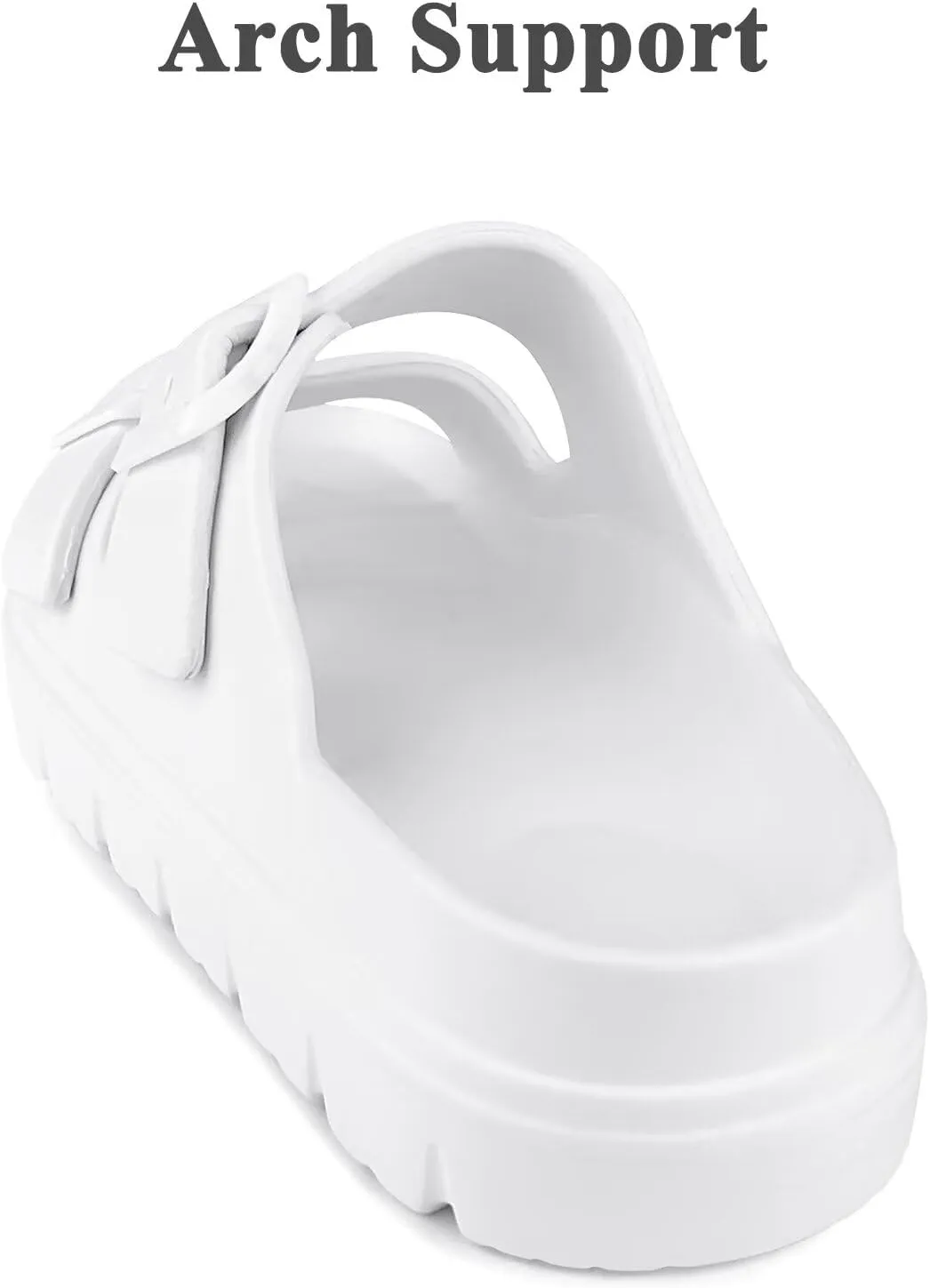 Women Platform Sandals with Arch Support, Adjusetable Buckles Chunky Eva Slides for Woman, Comfortable Lightweight Summer Sandal for Beach,Walking,Sandalias de Plataforma Para Mujer
