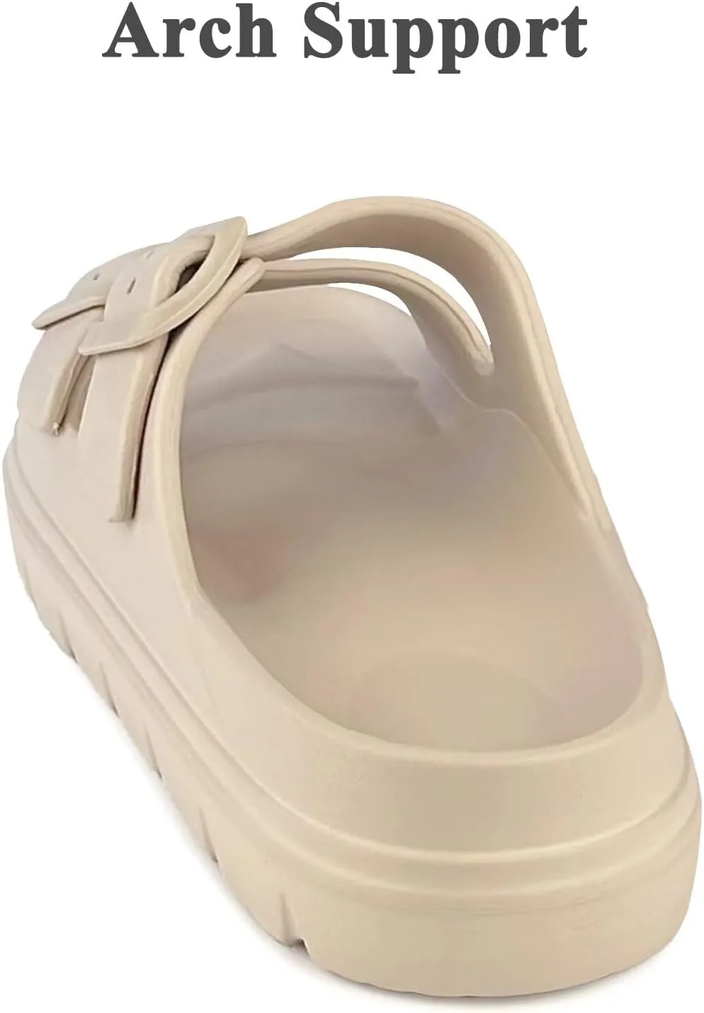 Women Platform Sandals with Arch Support, Adjusetable Buckles Chunky Eva Slides for Woman, Comfortable Lightweight Summer Sandal for Beach,Walking,Sandalias de Plataforma Para Mujer