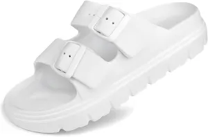 Women Platform Sandals with Arch Support, Adjusetable Buckles Chunky Eva Slides for Woman, Comfortable Lightweight Summer Sandal for Beach,Walking,Sandalias de Plataforma Para Mujer
