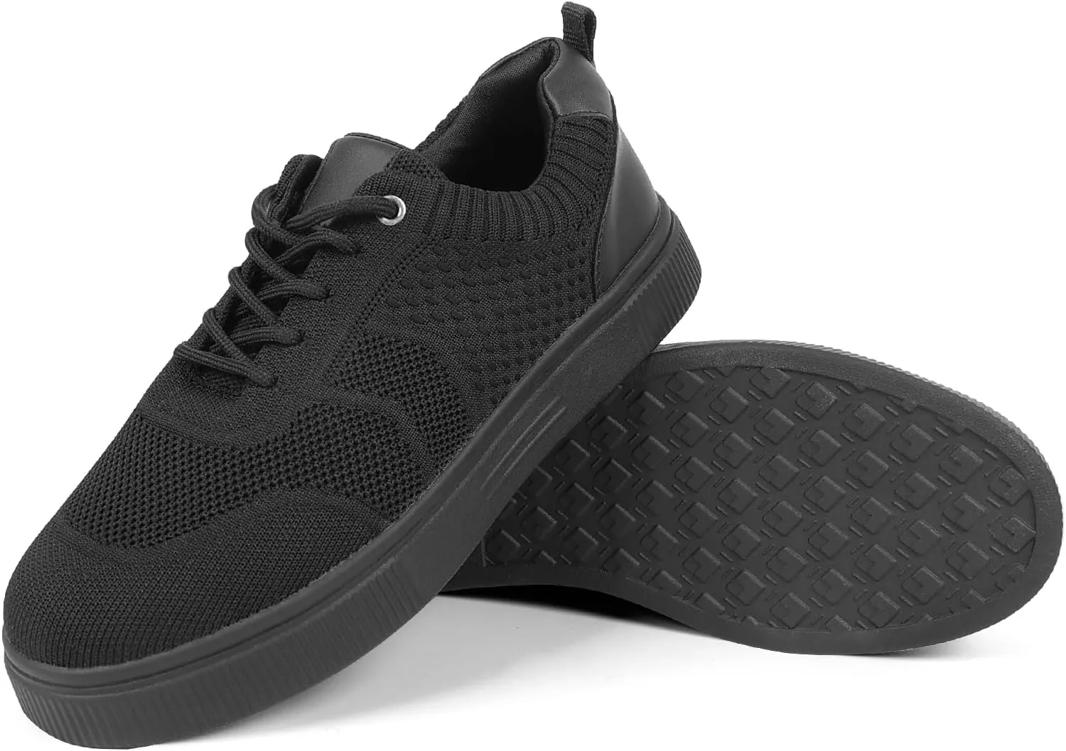 Women Platform Walking Sneakers Lace-up with Breathable Mesh Memory Foam Skate, for Work Running Fashion Casual Sneakers