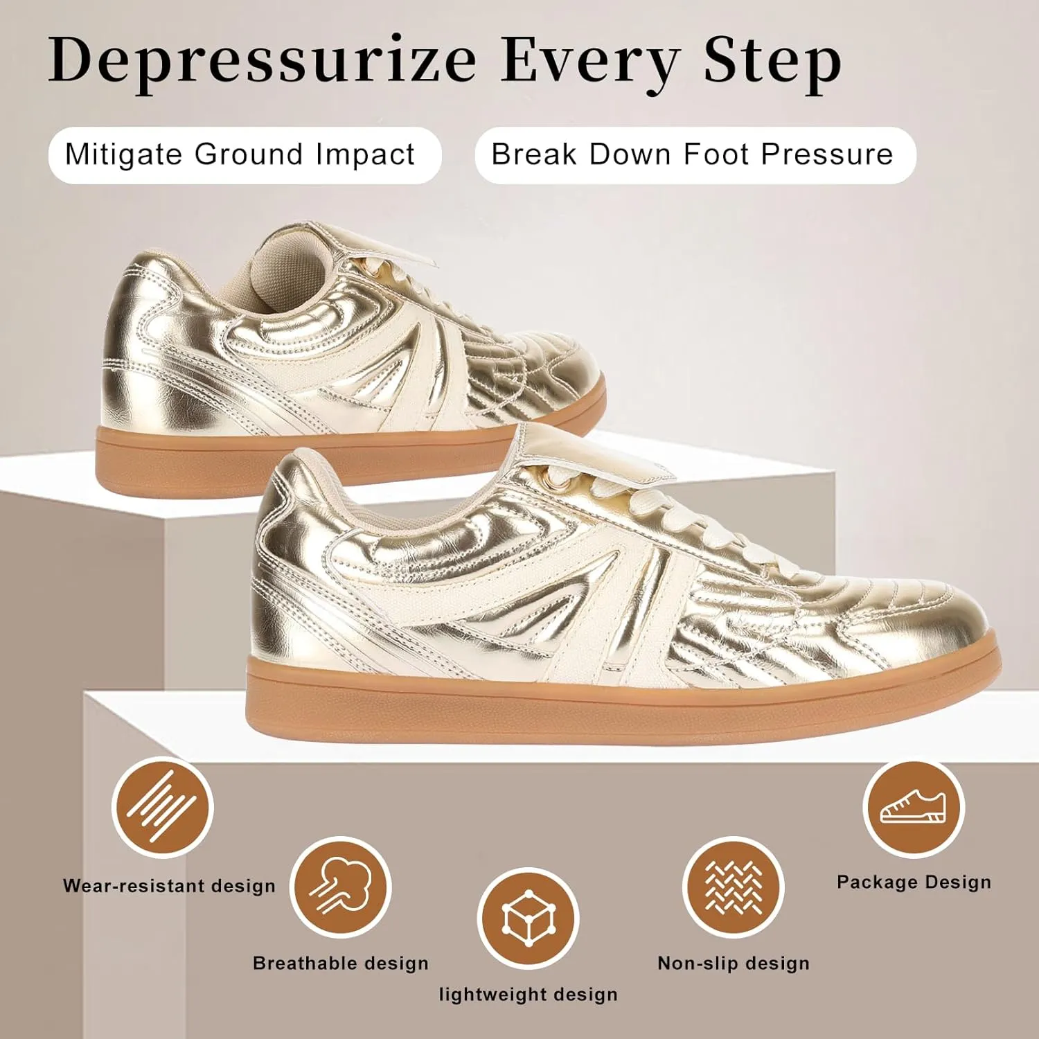 Women Sneakers Lace Up Classic Fashion Sneakers Comfortable Leisure Shoes Walking Shoes Tennis
