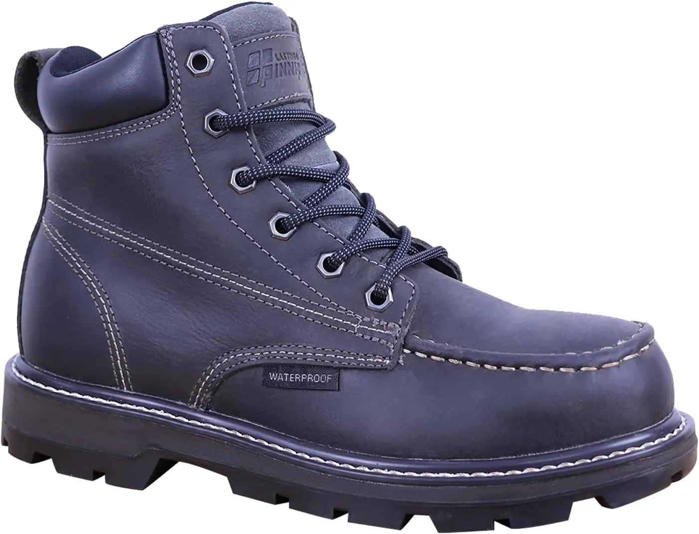 Womens 6" Work Boots - ASTM F2413 Safety Toe   Waterproof Insulated   Electrical Hazard   Slip & Oil Resistant   2 Adjustable Width Insoles