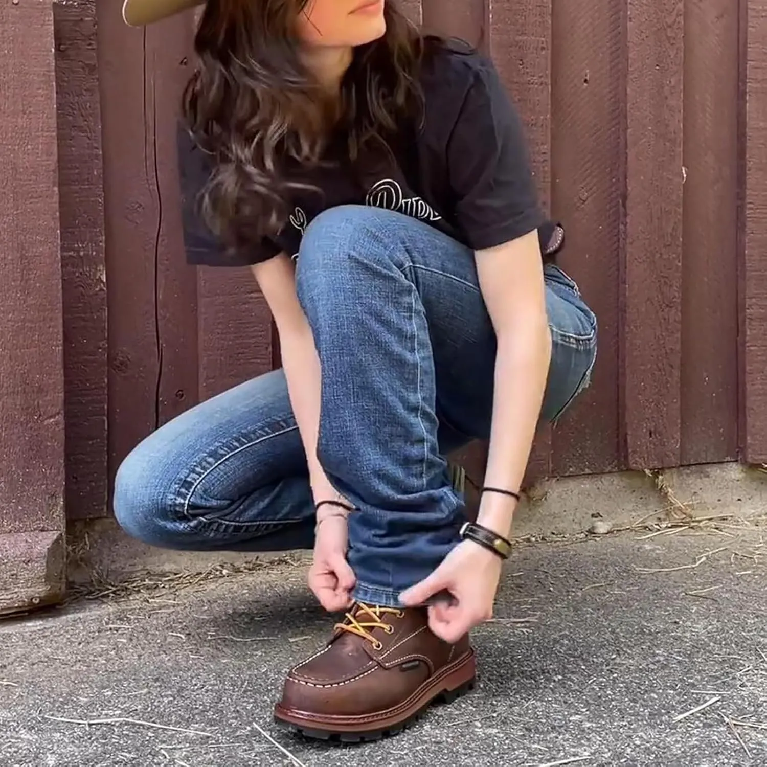 Womens 6" Work Boots - ASTM F2413 Safety Toe   Waterproof Insulated   Electrical Hazard   Slip & Oil Resistant   2 Adjustable Width Insoles