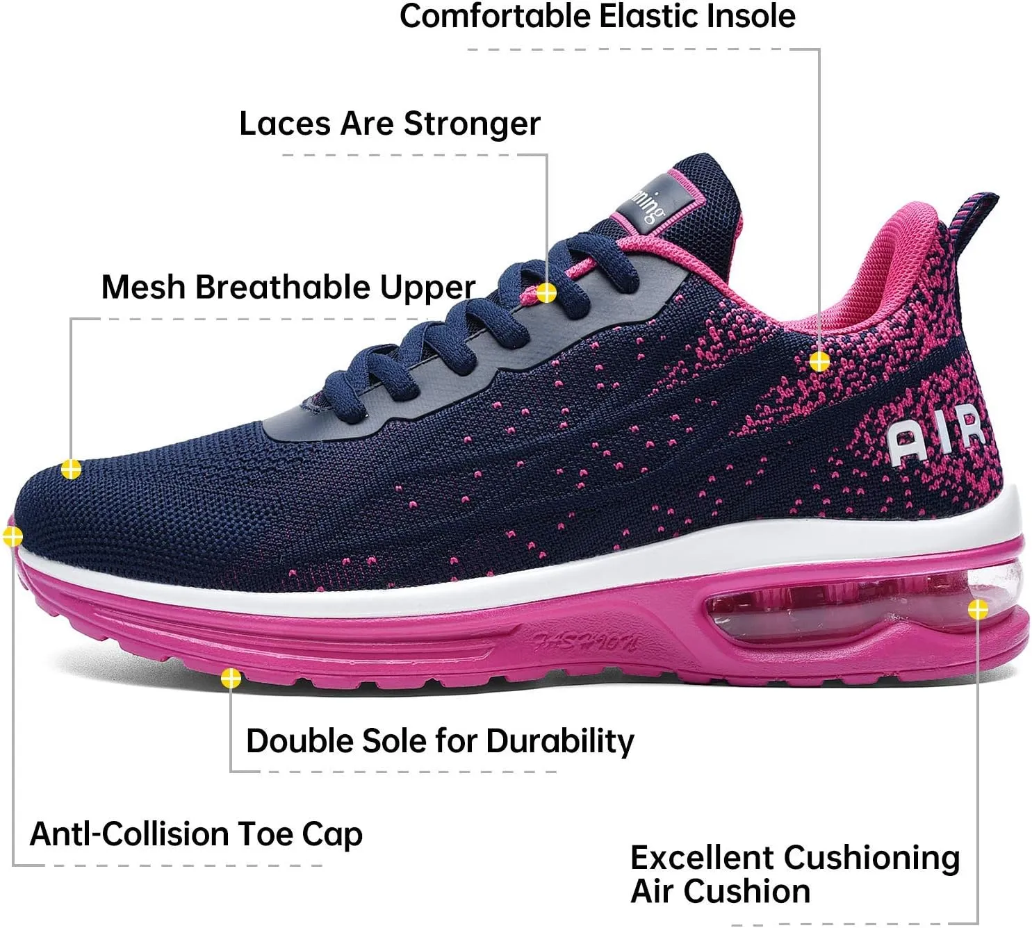 Women's Air Athletic Tennis Running Sneakers Lightweight Sport Gym Jogging Breathable Fashion Walking Shoes(US 5.5-10)
