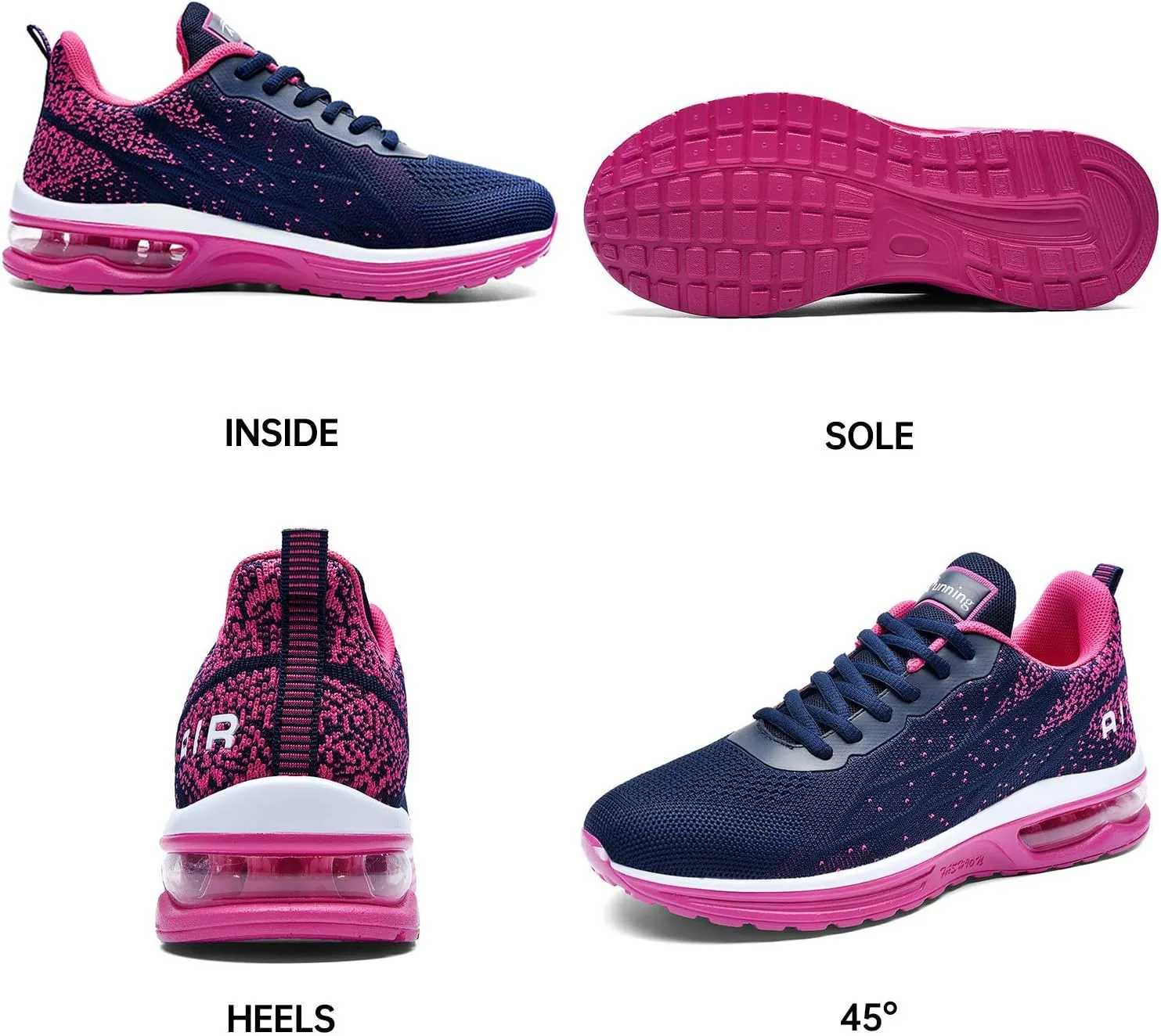 Women's Air Athletic Tennis Running Sneakers Lightweight Sport Gym Jogging Breathable Fashion Walking Shoes(US 5.5-10)