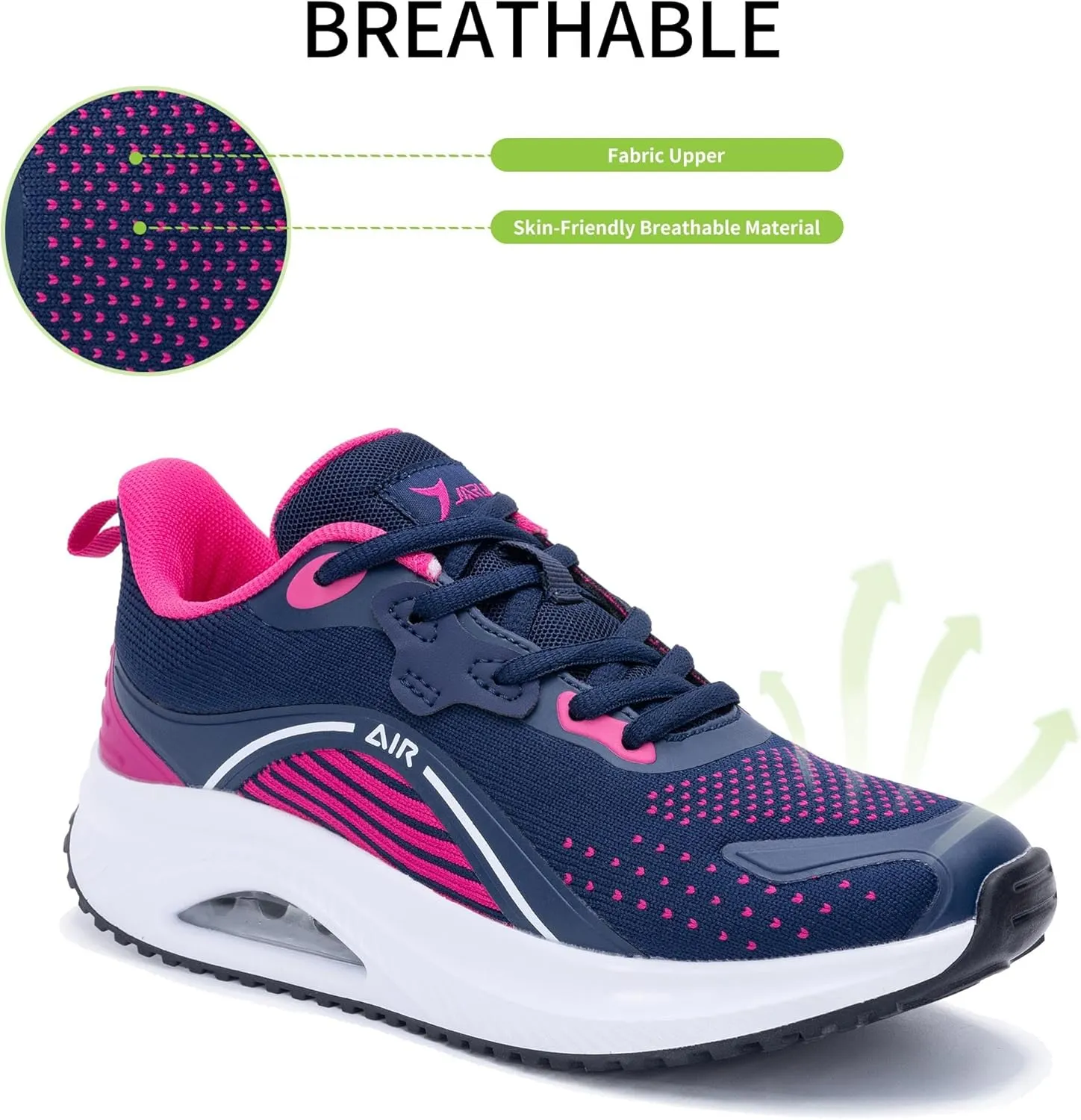 Womens Air Walking Shoes with Arch Support Tennis Orthotic Comfortable Sneakers for Plantar Fasciitis Pain Relief US 6-11