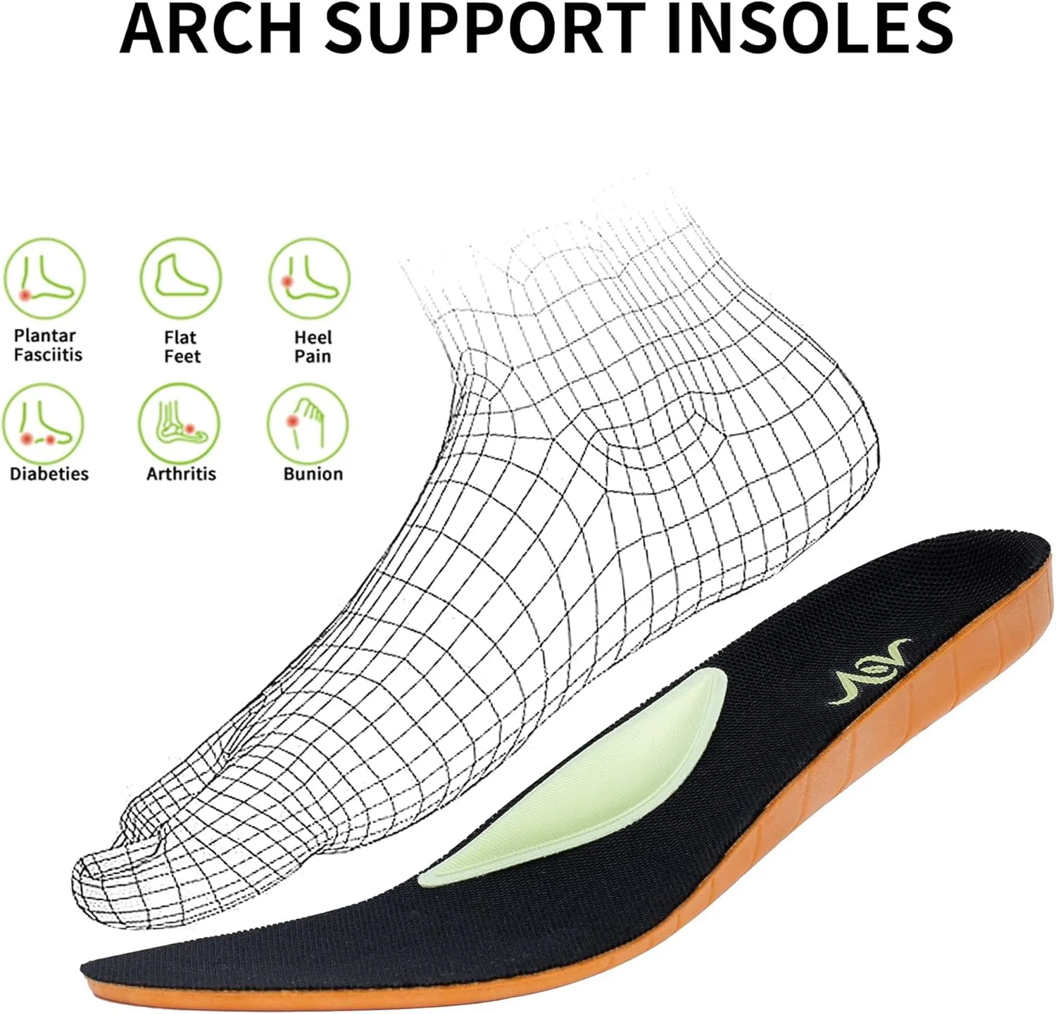 Women's Arch Support Sneakers Wide Orthotic Walking Shoes Comfortable Athletic Tennis Running Shoes for Plantar Fasciitis