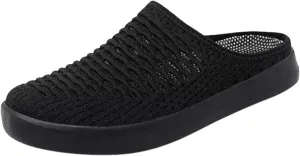 Women's Breathable Walking Mules Shoes - Lightweight Garden Clogs Casual Mesh Sneakers Open Back Slip-on House Shoes