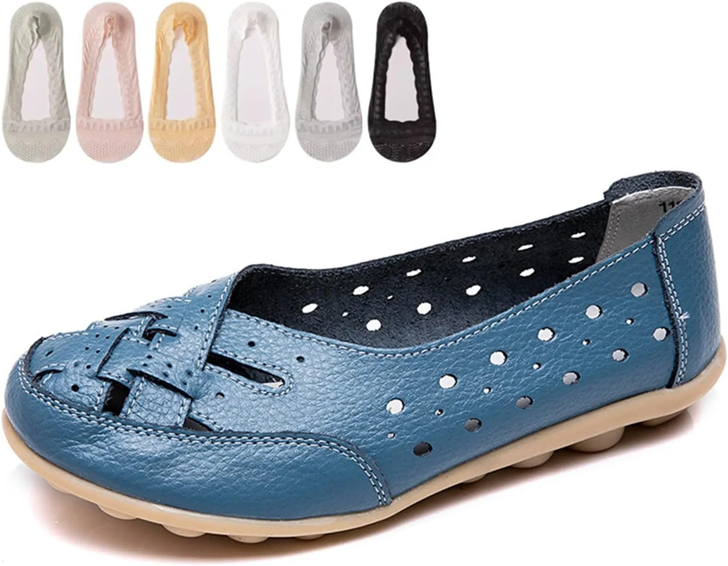 Womens Jaliane Orthopaedic Loafers in Breathable Leather,Casual Slip on Dress Shoes Comfortable Leather Driving Shoes Outdoor Walking Flats Shoes