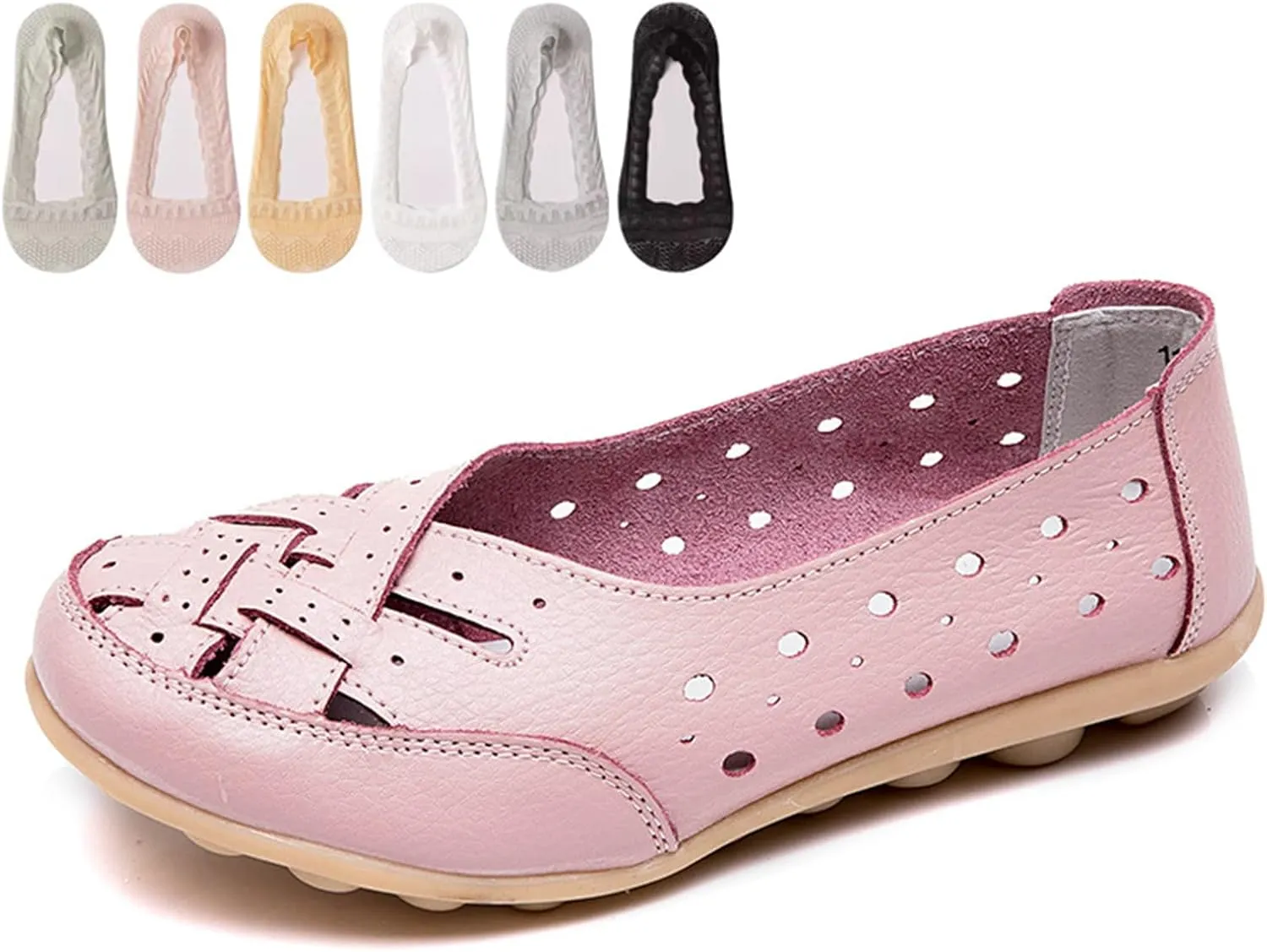 Womens Jaliane Orthopaedic Loafers in Breathable Leather,Casual Slip on Dress Shoes Comfortable Leather Driving Shoes Outdoor Walking Flats Shoes