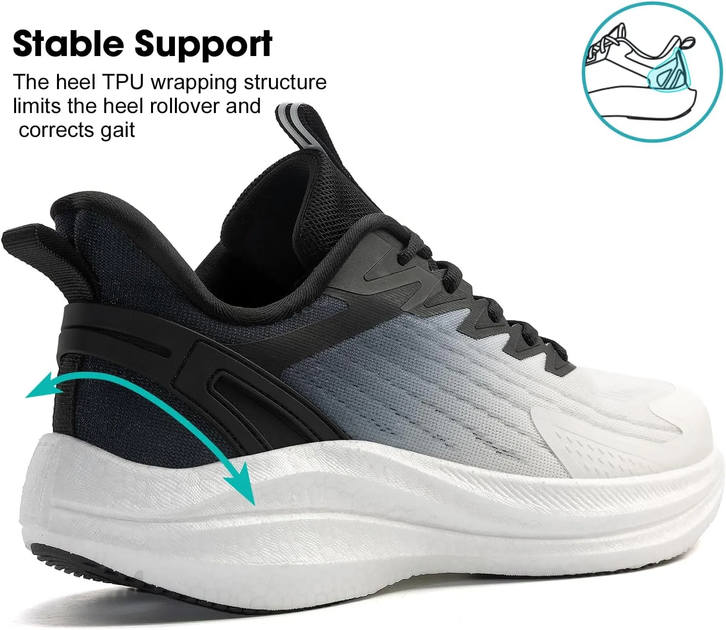 Women's Lightweight Running Shoes - Breathable Athletic Sneakers for Workout, Gym & Daily Walking, Comfortable Cushioned Midsole with Non-Slip Design