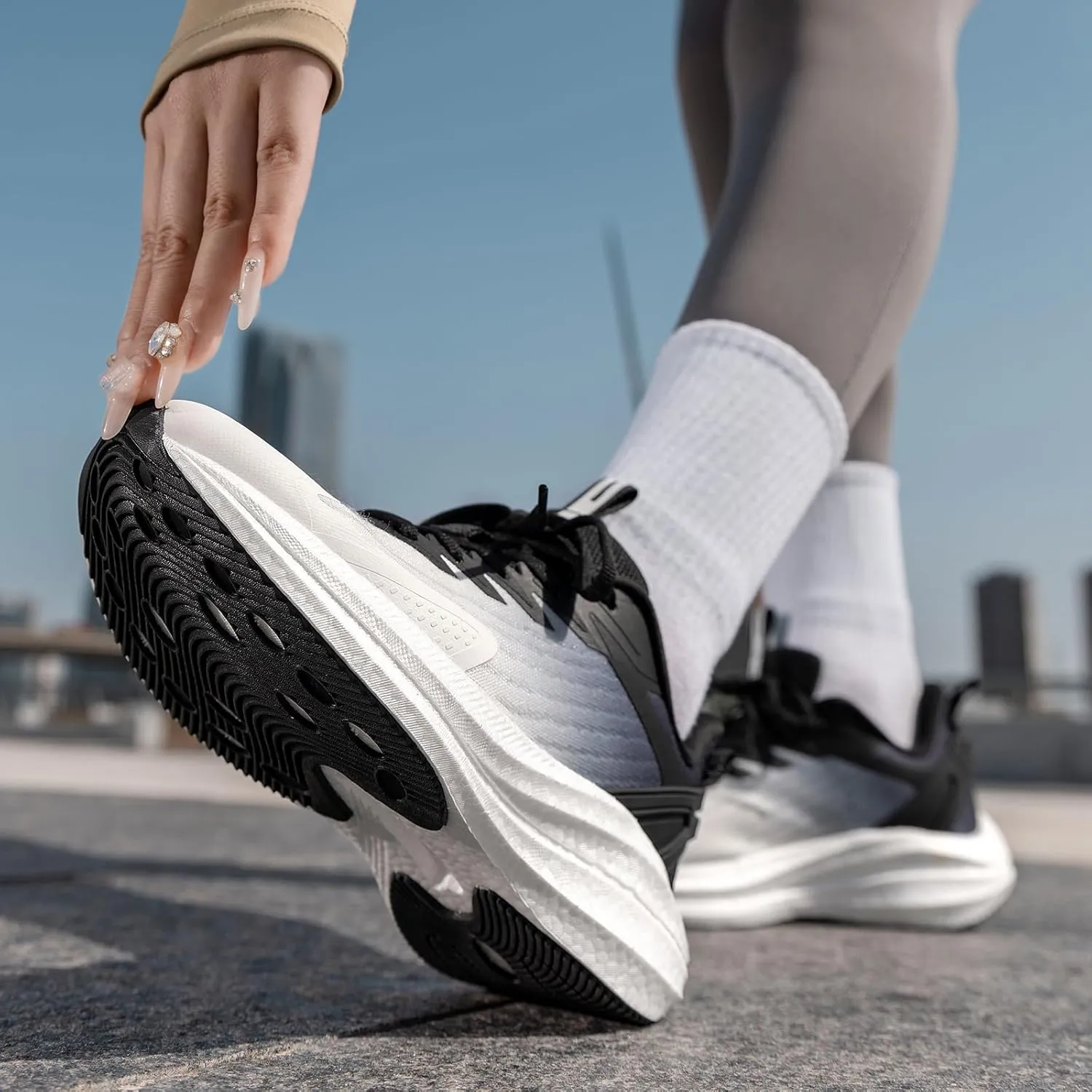 Women's Lightweight Running Shoes - Breathable Athletic Sneakers for Workout, Gym & Daily Walking, Comfortable Cushioned Midsole with Non-Slip Design
