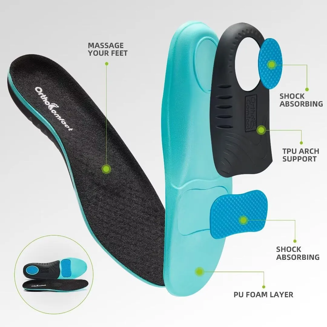 Women's Orthopedic Fashion Sneakers for Plantar Fasciitis: Flat Feet Supportive Cushioned Walking Shoes with Arch Support, Orthotic Soft Casual Sneakers for Ankle and Foot Pain Relief