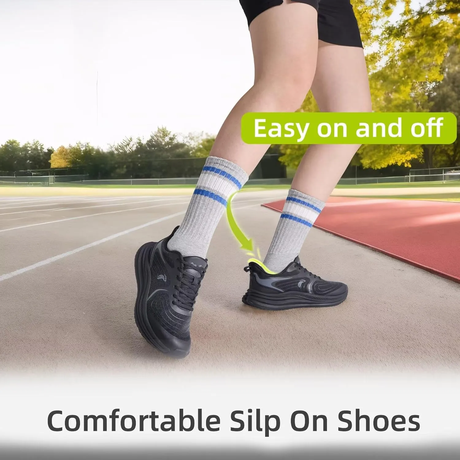 Women's Orthopedic Road Running Shoes: Comfortable Casual Arch Support Plantar Fasciitis Athletic Sneakers, High Arch Flat Feet Tennis Sports Work Walking Shoes for Foot and Heel Pain Relief