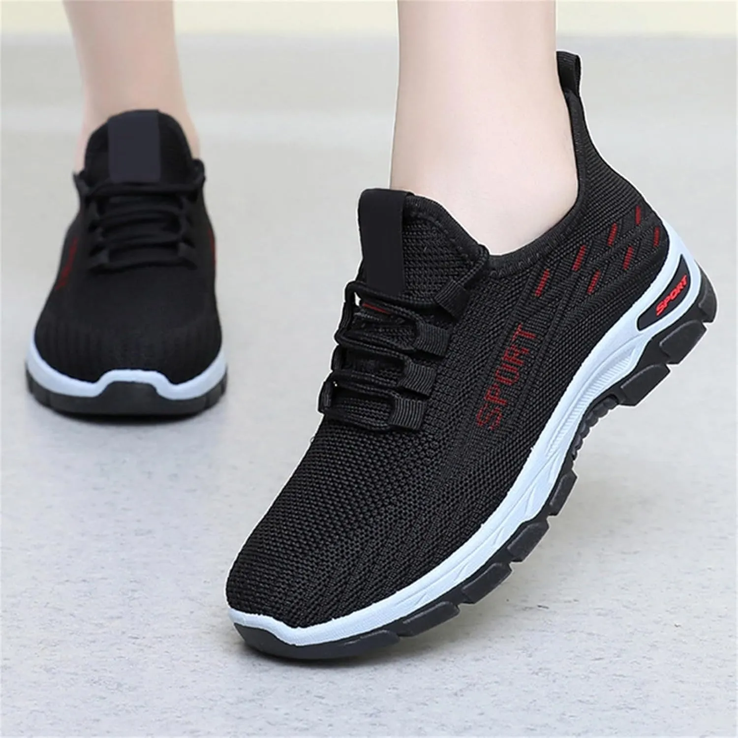 Women's Orthopedic Shoes with Arch Support Slip On Mesh Breathable Casual Flats Loafers Comfortable Soft Woman Comfort Diabetic Fashion Walking Shoes Running Sneakers