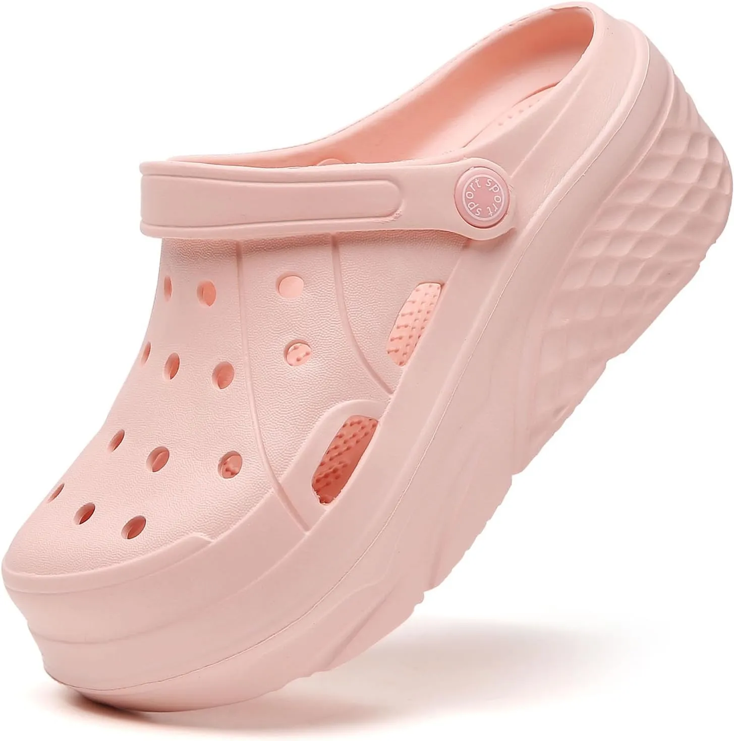 Women’s Platform Clogs Female Garden Clogs Shoes 2.36 Inches Hight Heels Mules Shoes Indoor Outdoor Casual Slippers