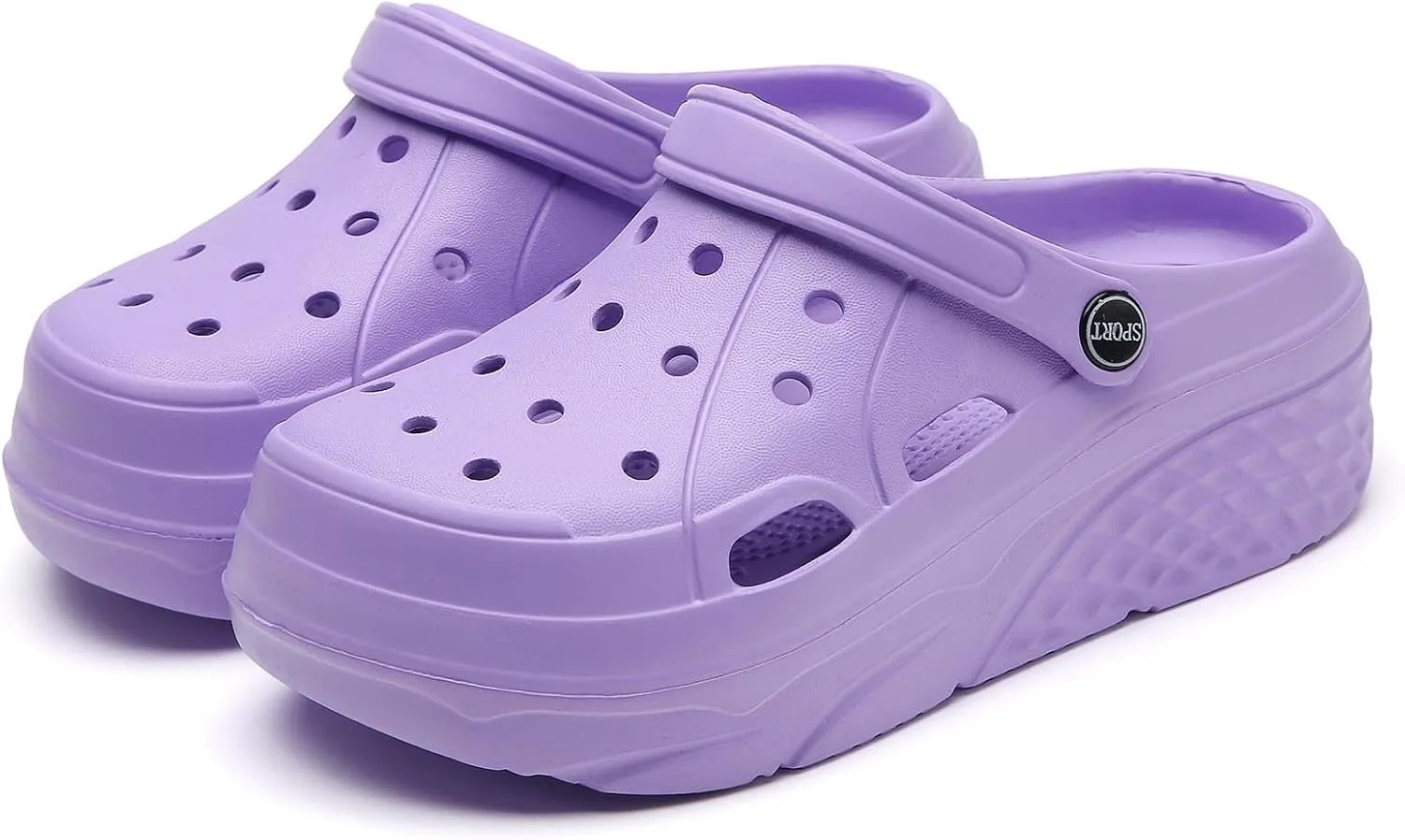 Women’s Platform Clogs Female Garden Clogs Shoes 2.36 Inches Hight Heels Mules Shoes Indoor Outdoor Casual Slippers