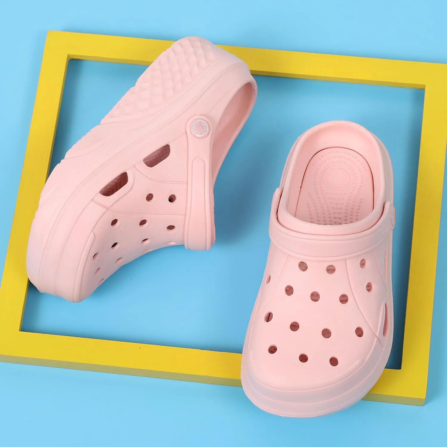 Women’s Platform Clogs Female Garden Clogs Shoes 2.36 Inches Hight Heels Mules Shoes Indoor Outdoor Casual Slippers