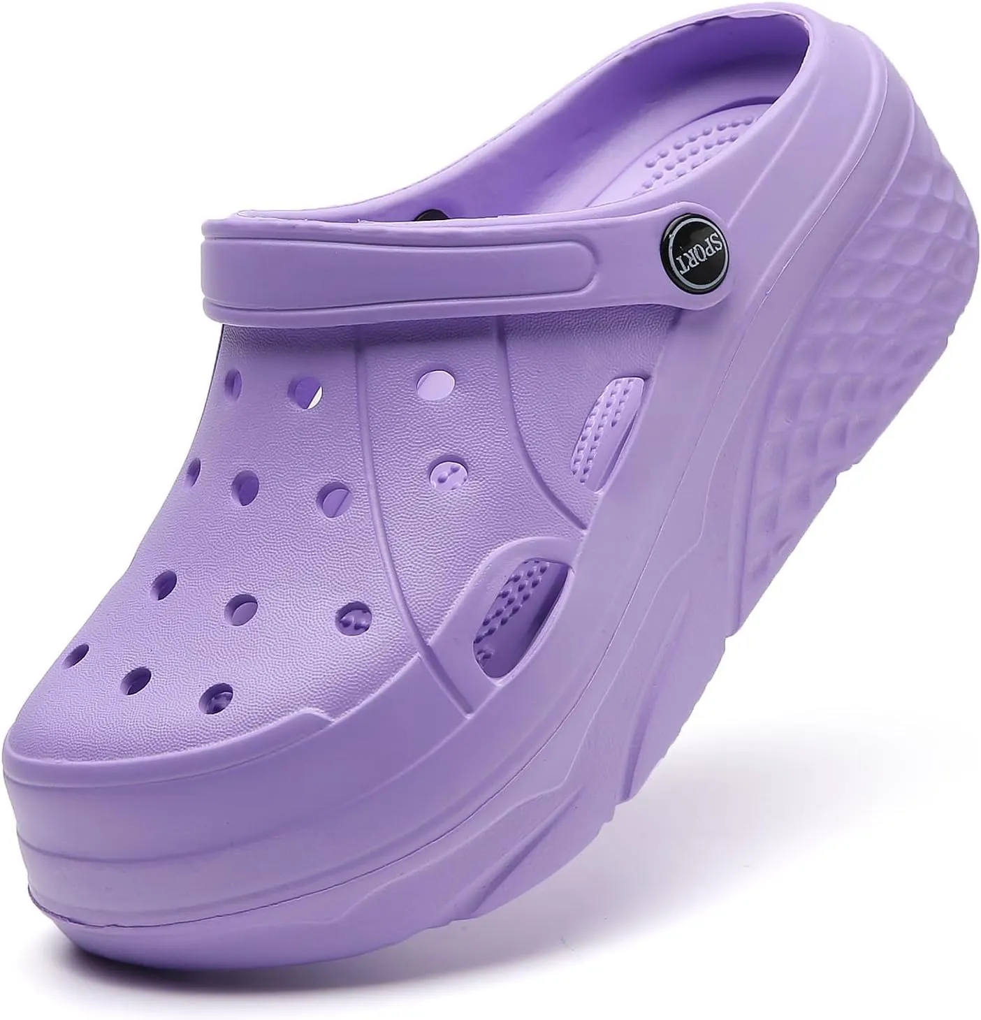 Women’s Platform Clogs Female Garden Clogs Shoes 2.36 Inches Hight Heels Mules Shoes Indoor Outdoor Casual Slippers