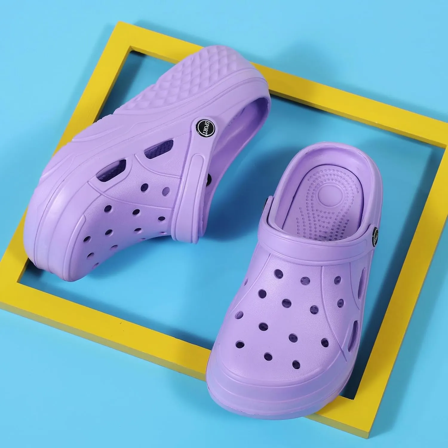 Women’s Platform Clogs Female Garden Clogs Shoes 2.36 Inches Hight Heels Mules Shoes Indoor Outdoor Casual Slippers