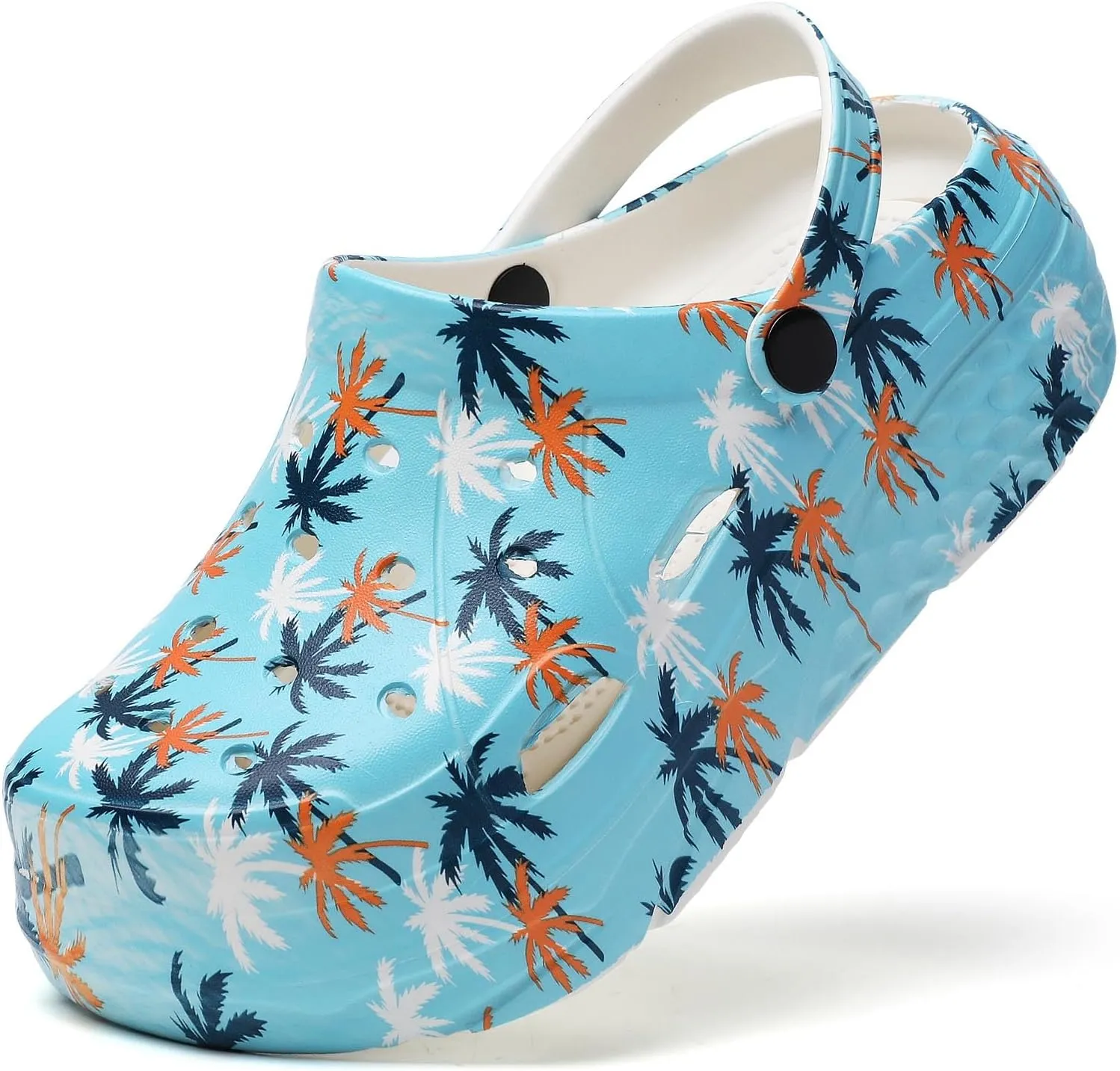 Women’s Platform Clogs Gardener Garden Shoes Hight Heels Mules Clog Slip on Wedge Sandals