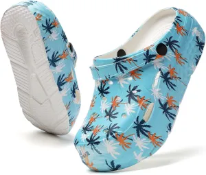 Women’s Platform Clogs Gardener Garden Shoes Hight Heels Mules Clog Slip on Wedge Sandals
