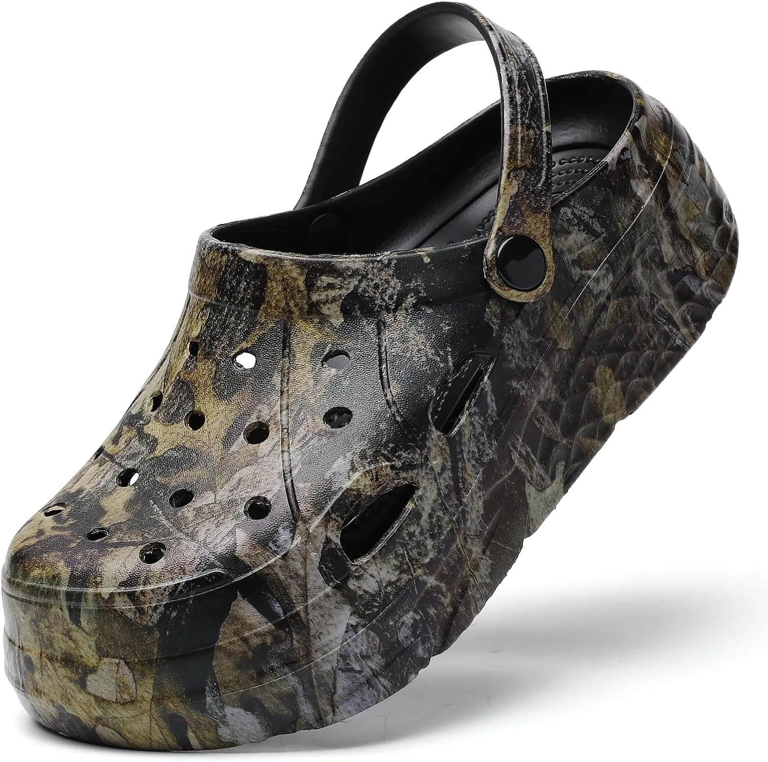 Women’s Platform Clogs Gardener Garden Shoes Hight Heels Mules Clog Slip on Wedge Sandals
