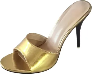 Womens Summer Mule Sandals Stiletto High Heel Dressy Shoes