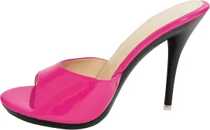 Womens Summer Mule Sandals Stiletto High Heel Dressy Shoes